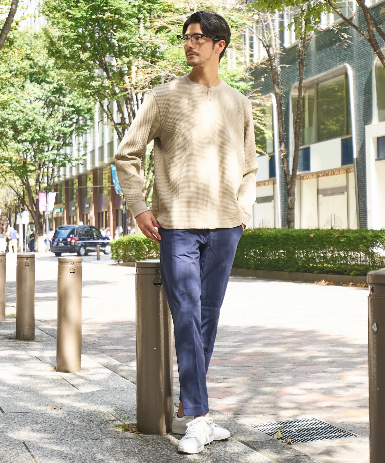 ベージュ model:177 着用サイズ:L