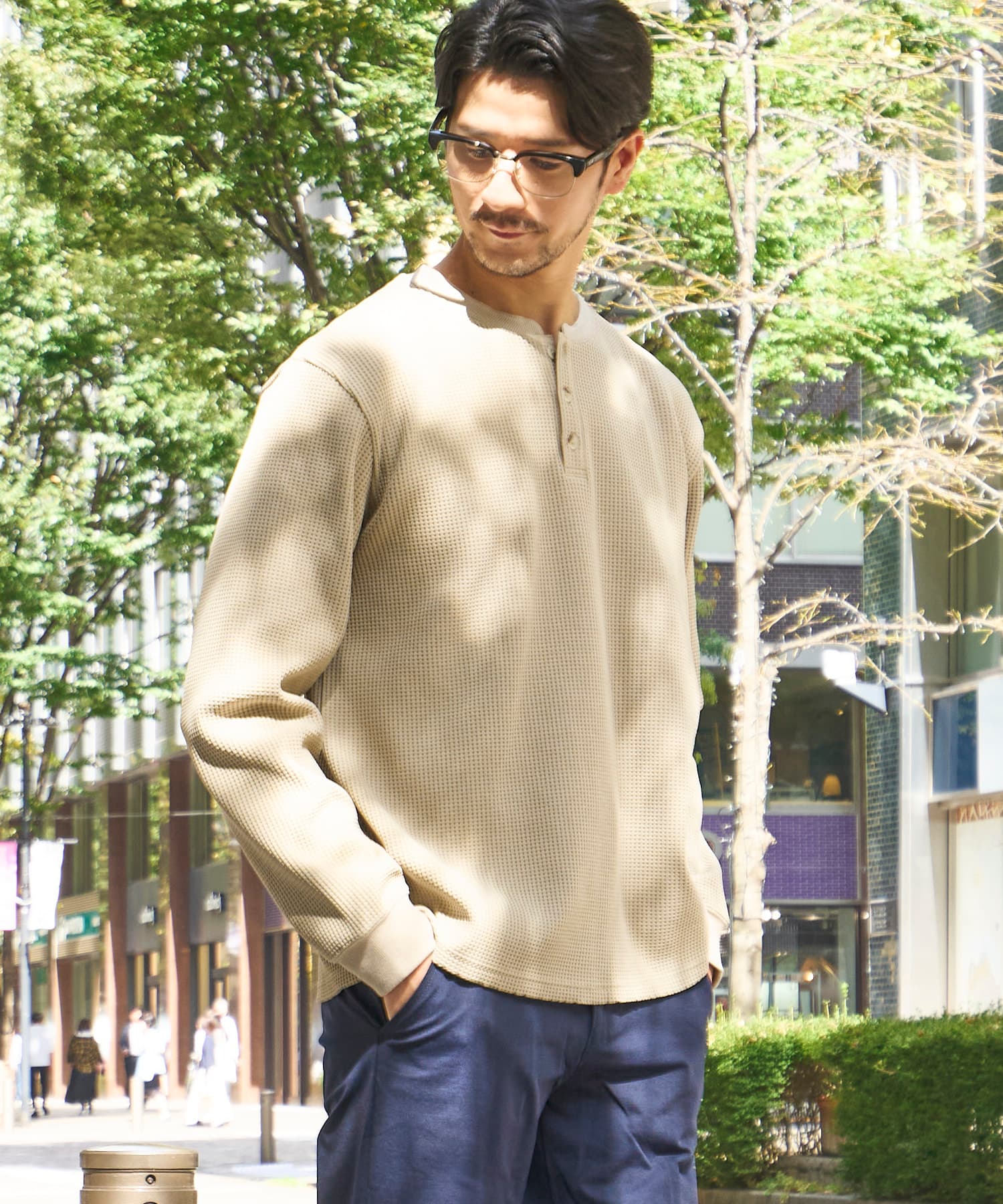 ベージュ model:177 着用サイズ:L