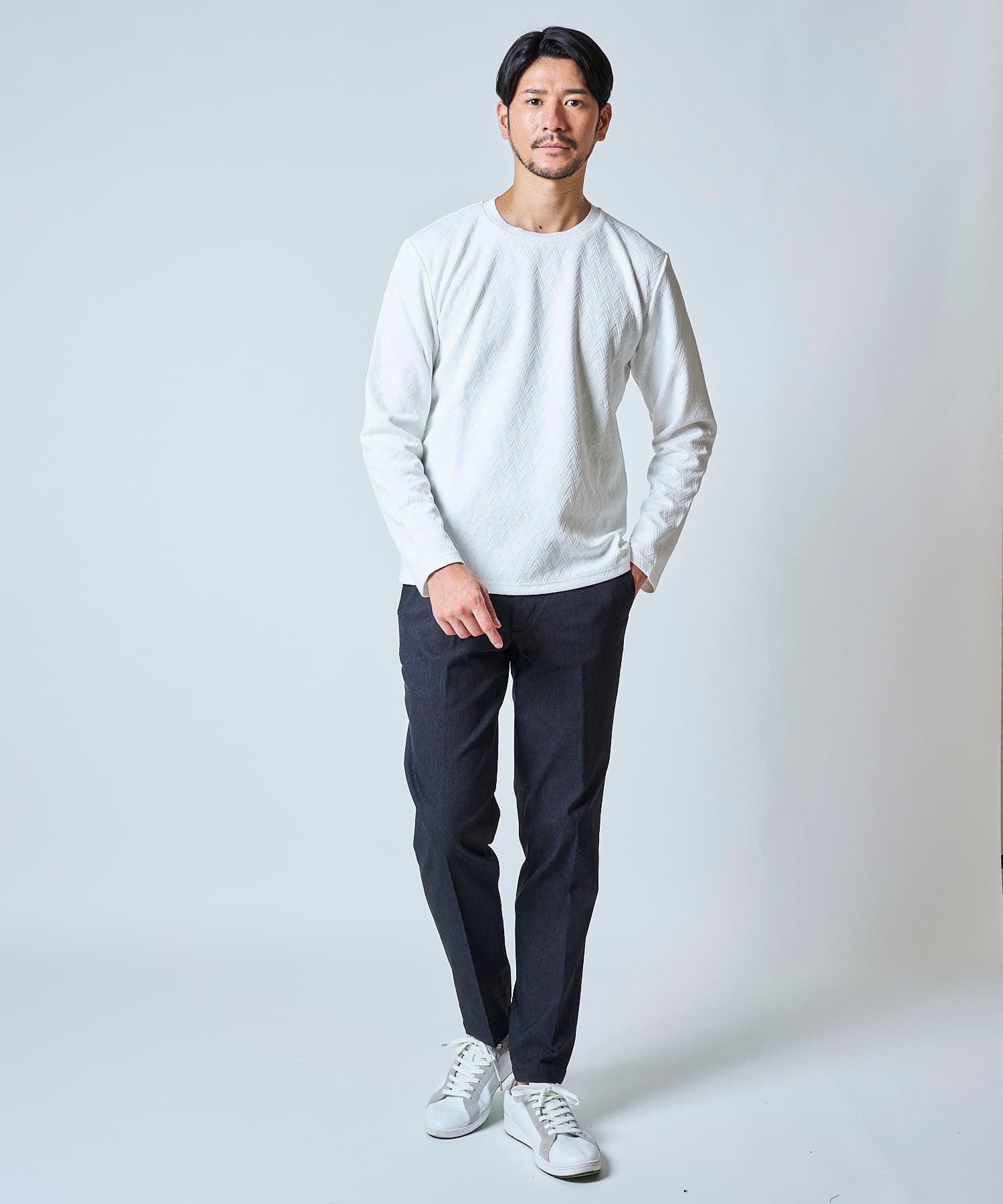 ホワイト model:177 着用サイズ:L 全身