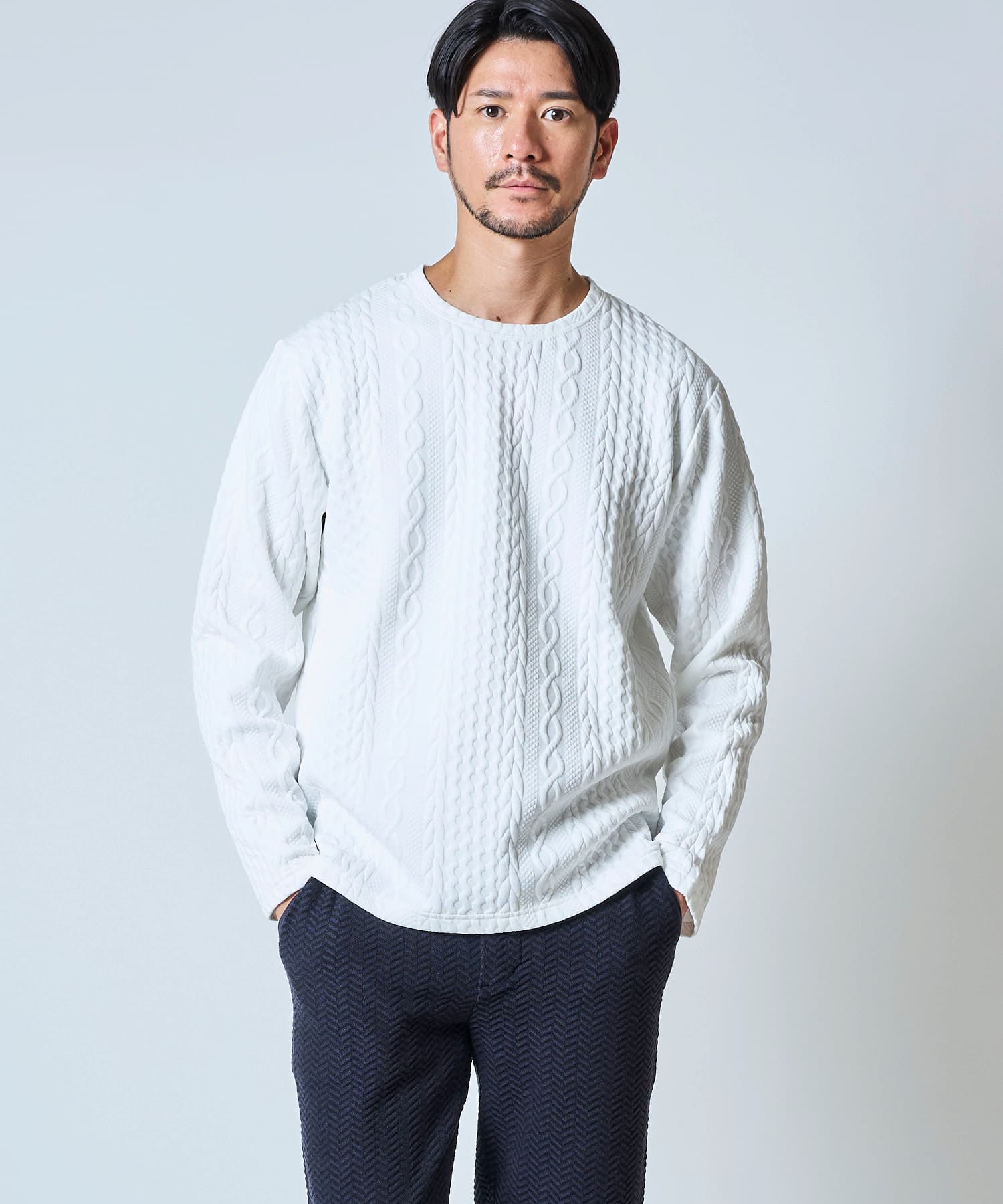 ホワイト model:177㎝ 着用サイズ:L