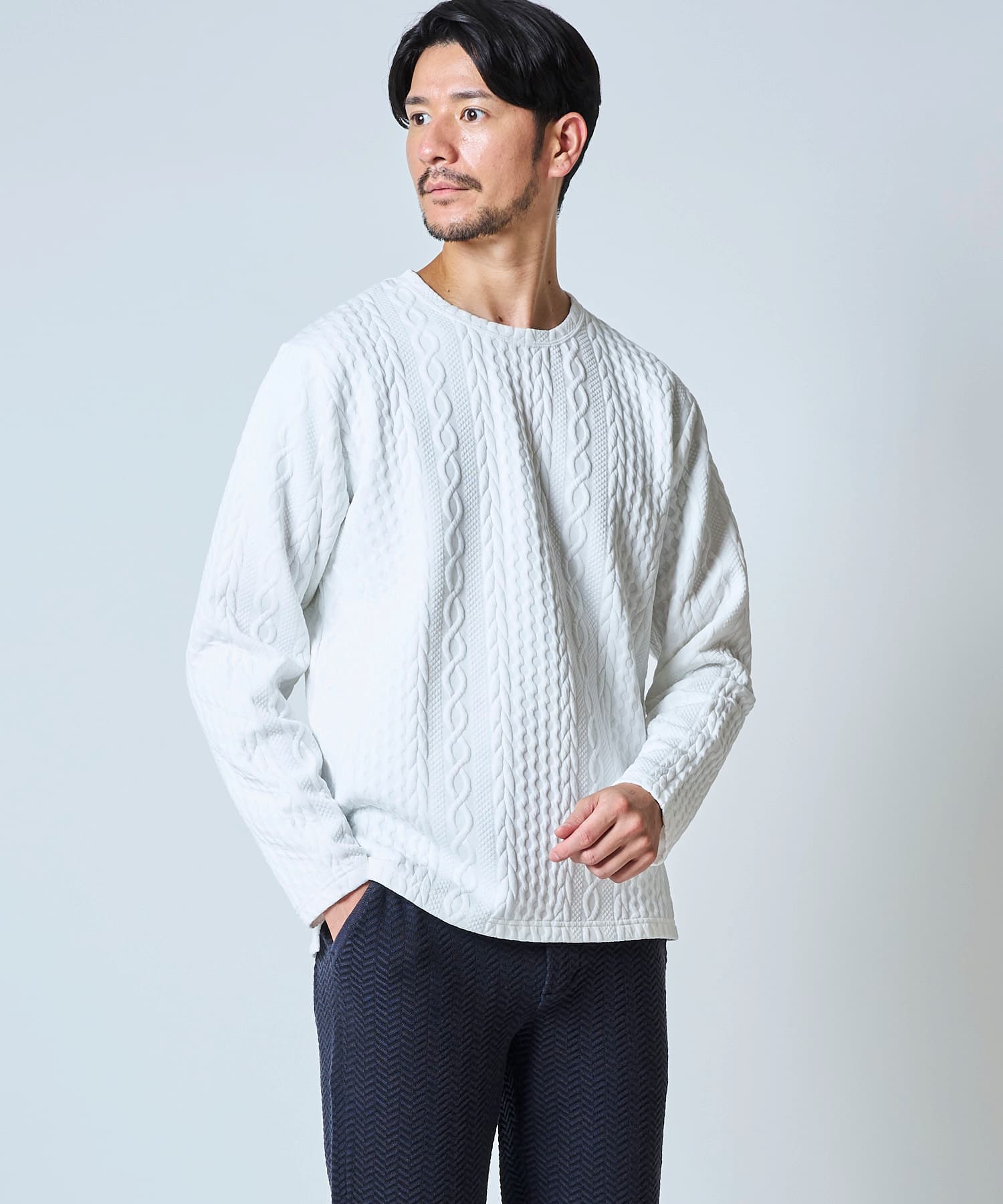 ホワイト model:177㎝ 着用サイズ:L