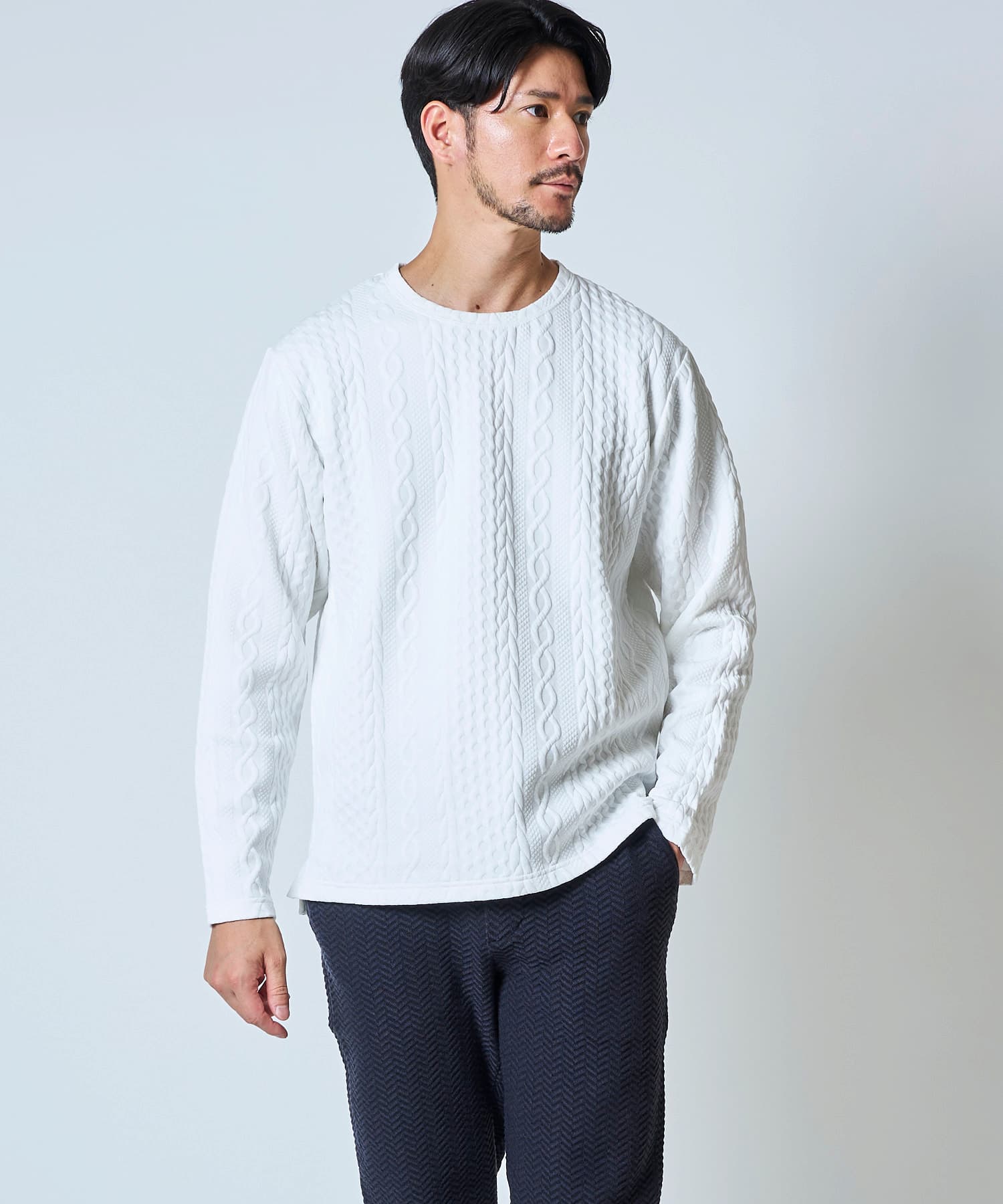 ホワイト model:177㎝ 着用サイズ:L