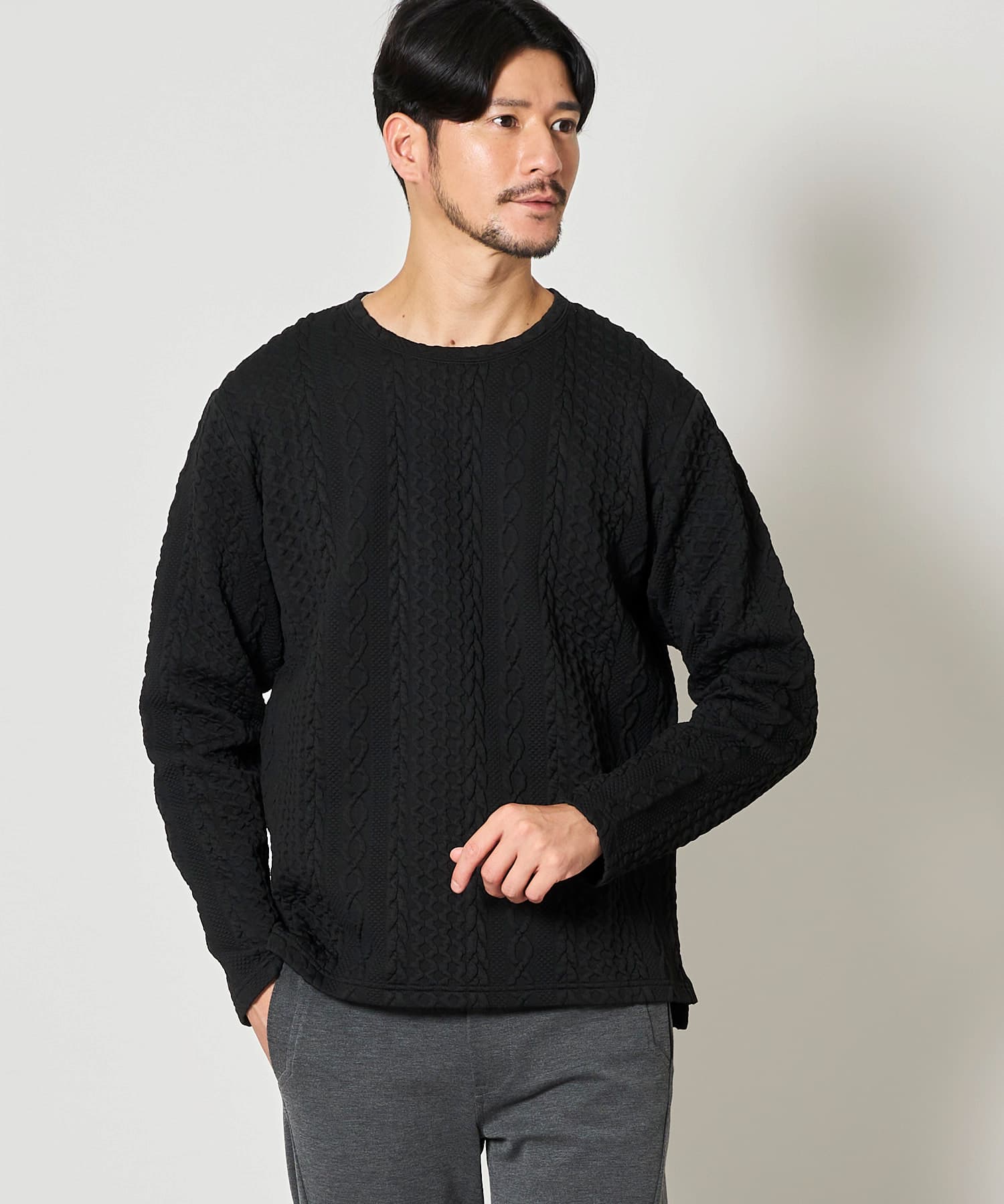 ブラック model:177㎝ 着用サイズ:L