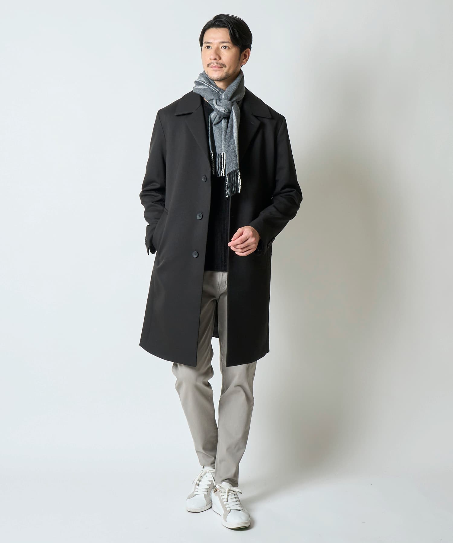 グレー(全身) model:177 着用サイズ:M