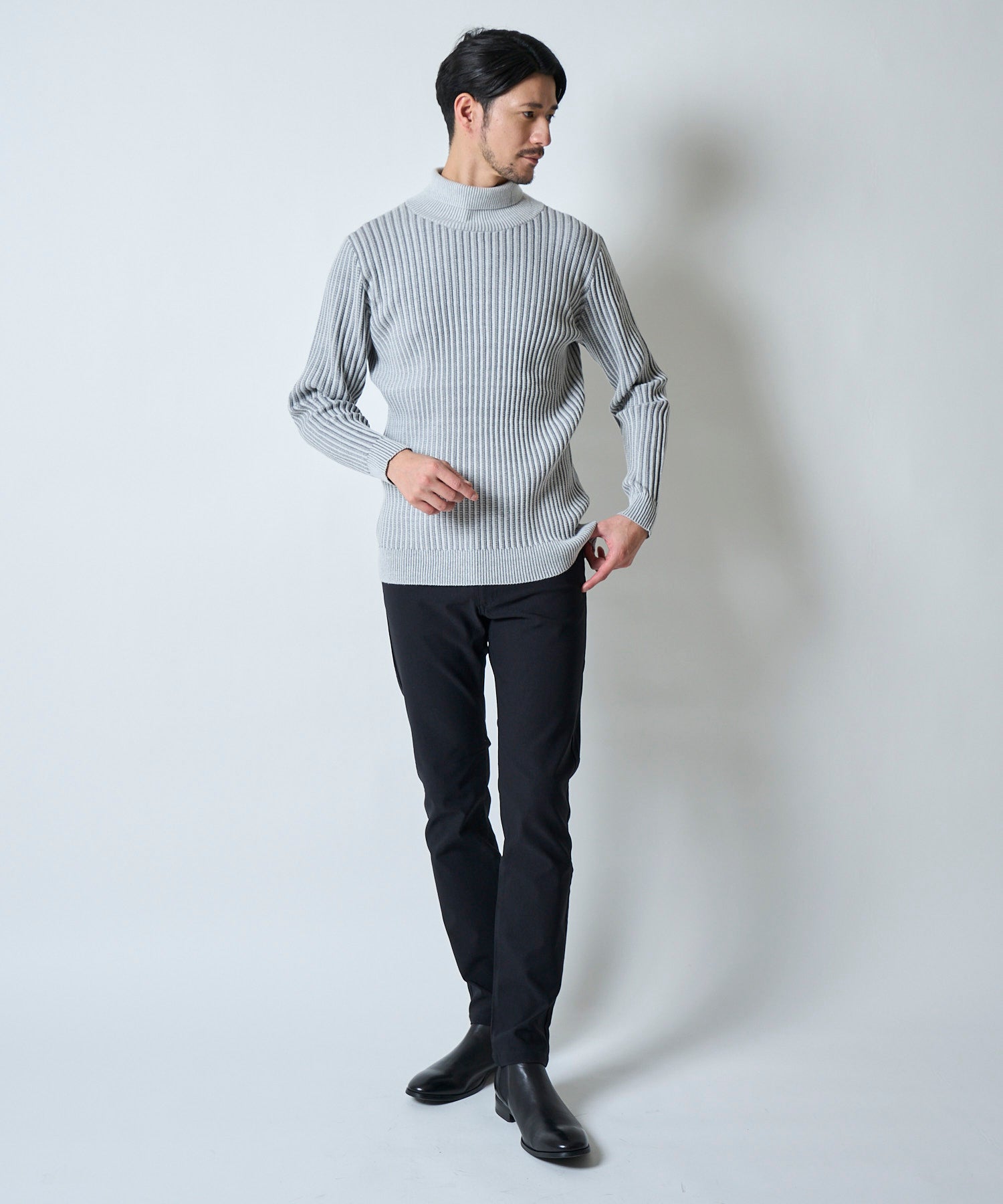 グレー model:177cm 着用サイズ:L