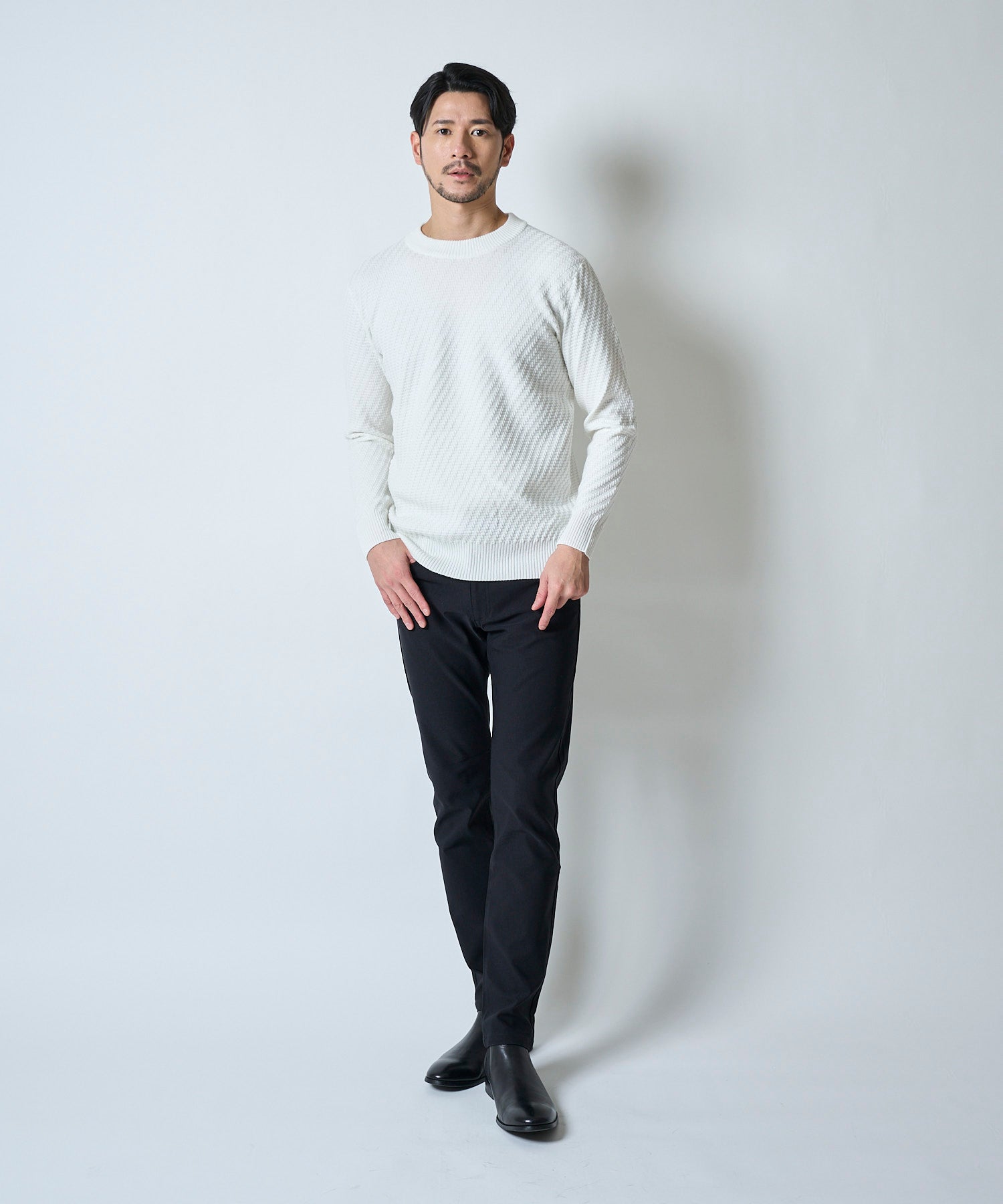 ホワイト model:177cm 着用サイズ:L