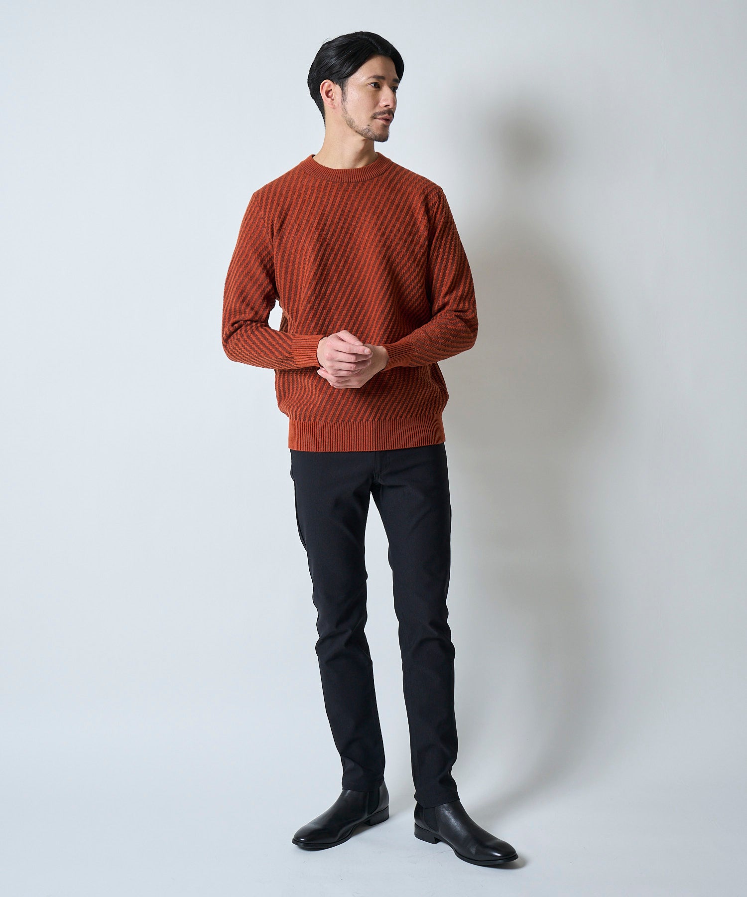 オレンジ model:177cm 着用サイズ:L