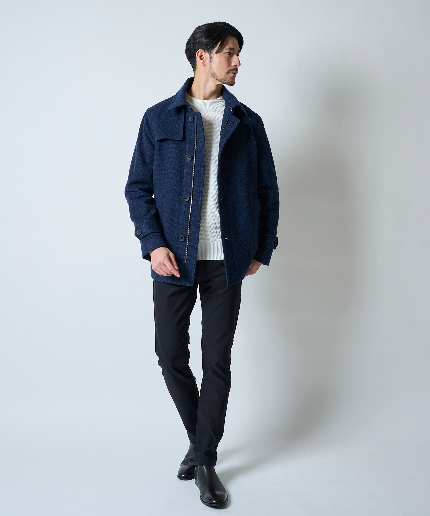 ホワイト model:177cm 着用サイズ:L