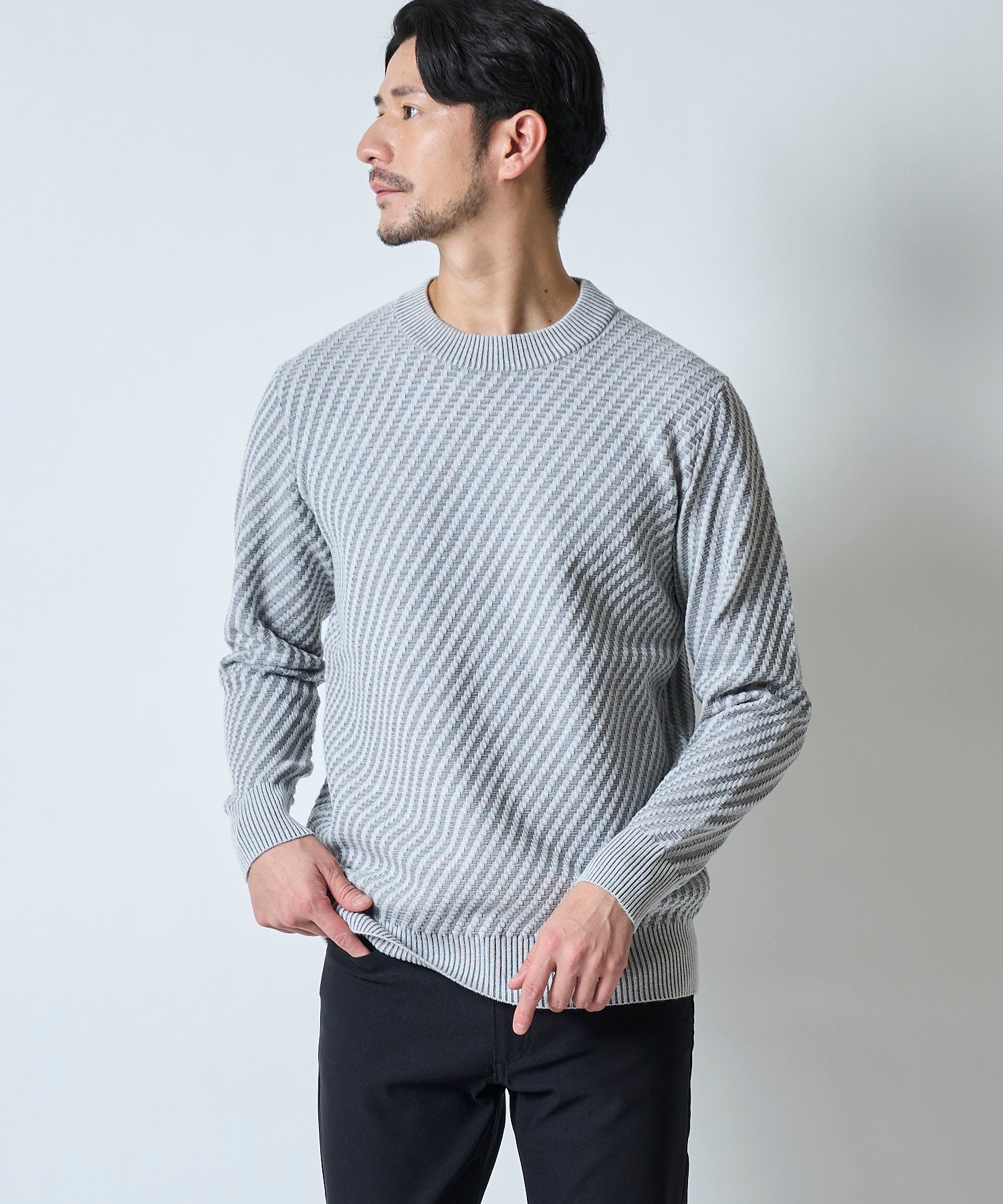 グレー model:177cm 着用サイズ:L