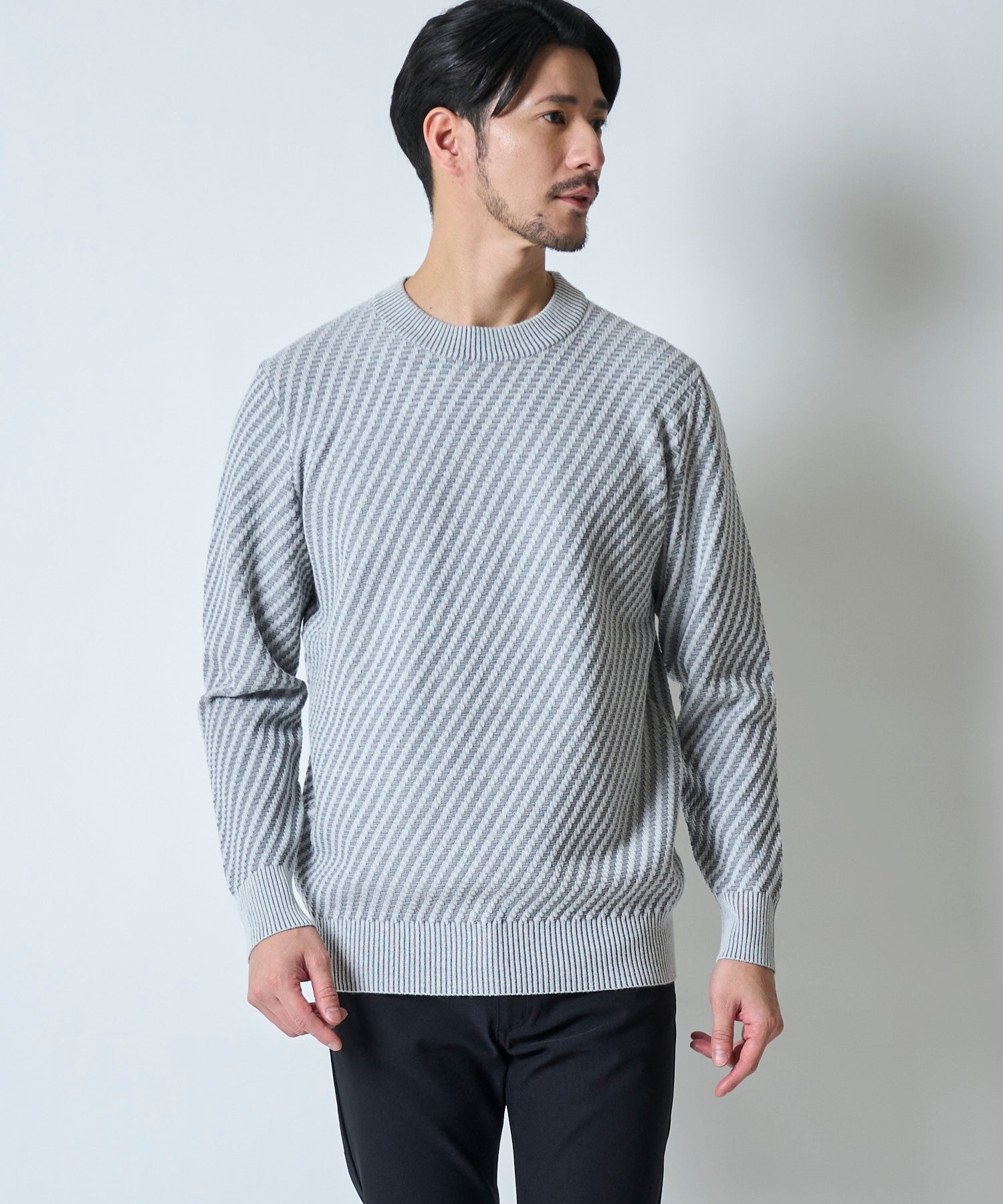 グレー model:177cm 着用サイズ:L