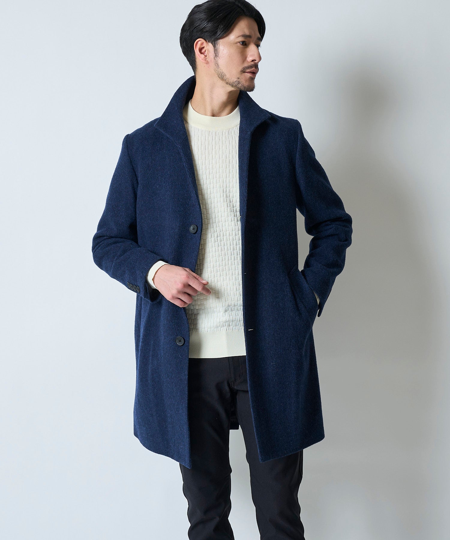 ネイビー model:177cm 着用サイズ:L