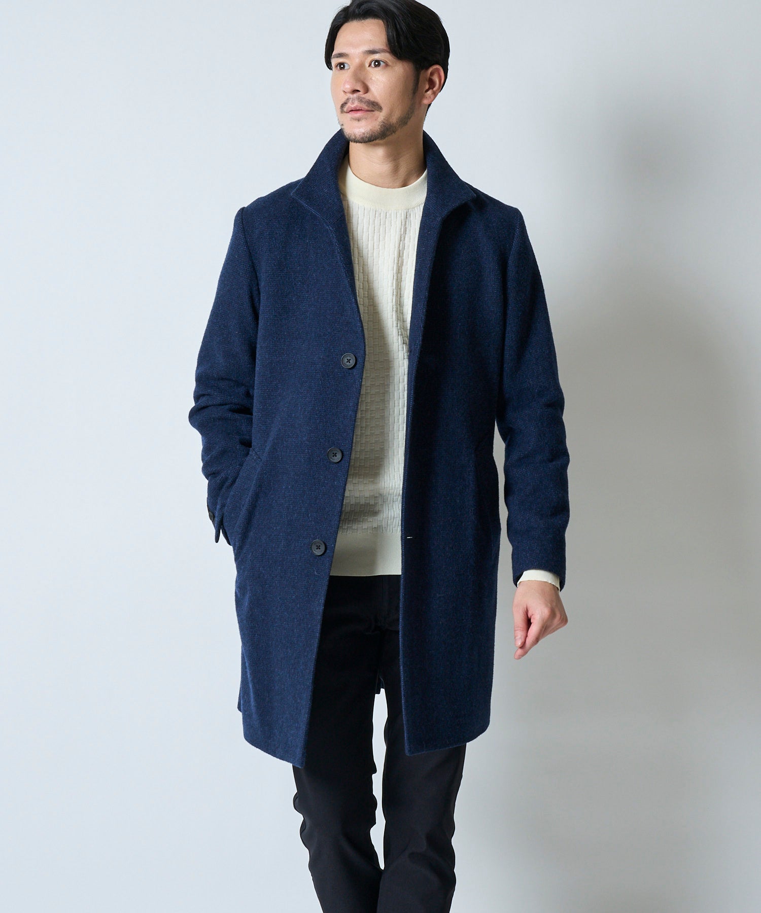 ネイビー model:177cm 着用サイズ:L