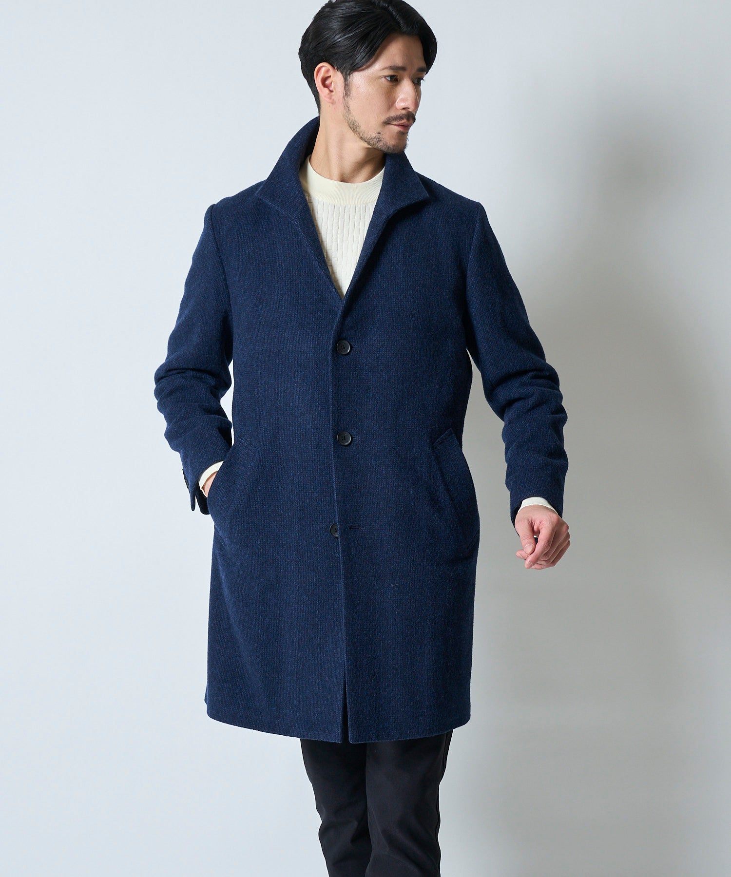 ネイビー model:177cm 着用サイズ:L