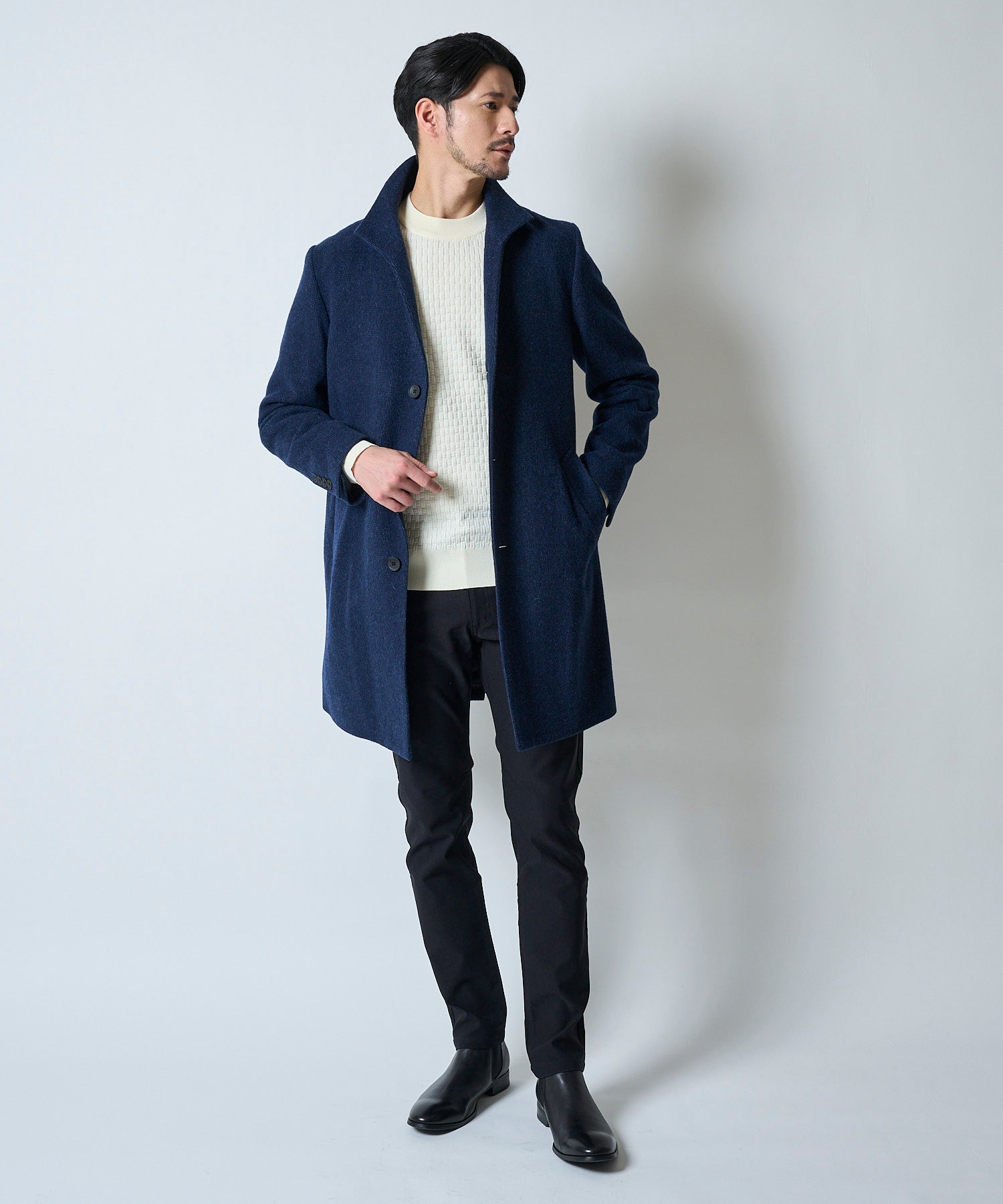 ネイビー model:177cm 着用サイズ:L