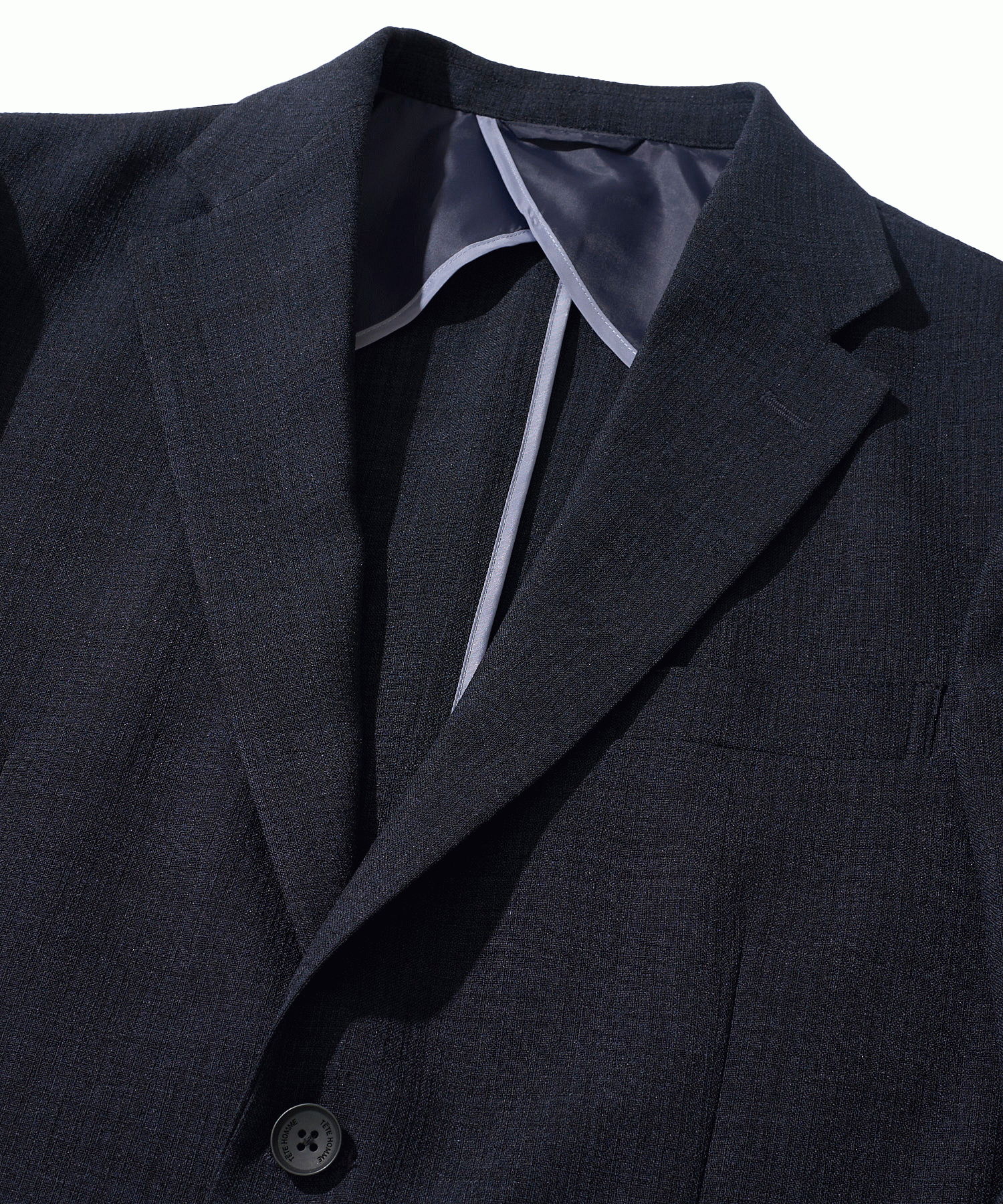 軽量 防シワ 通気性の良いリネンライクなブッチャージャケット