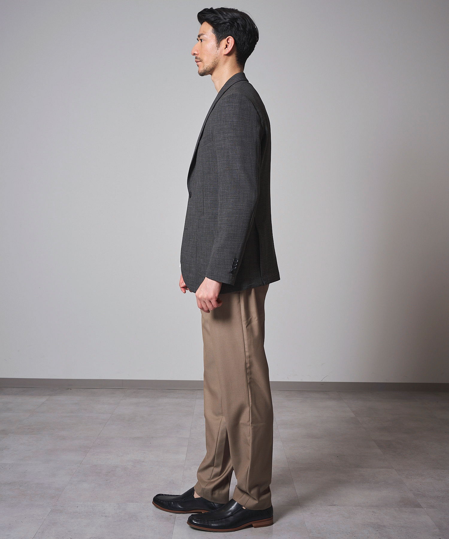 チャコールグレー model:177㎝ 着用サイズ:L