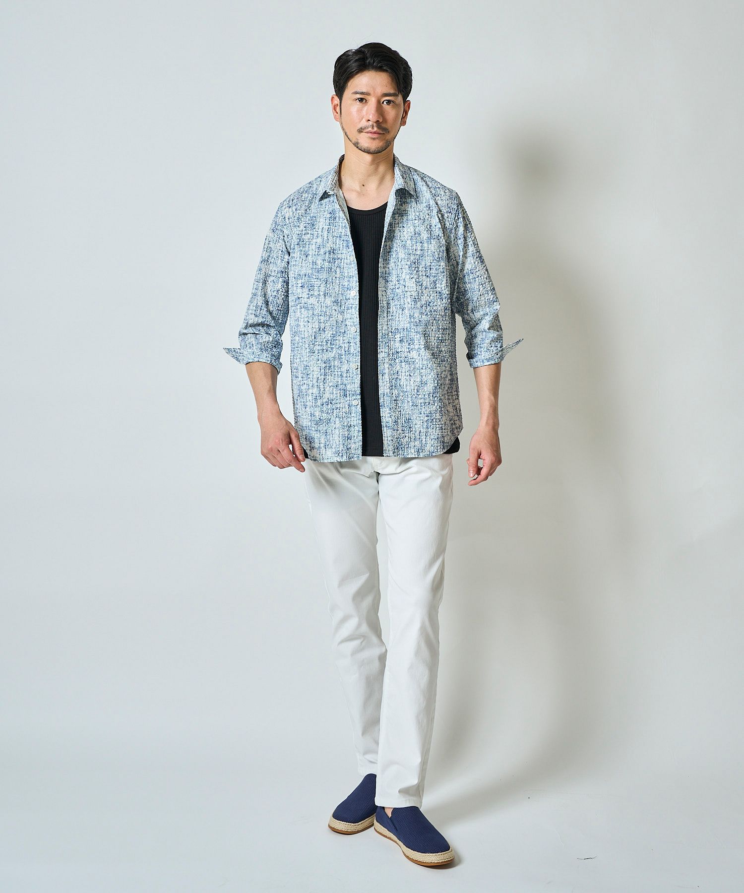 ブルー model:177㎝ 着用サイズ:L