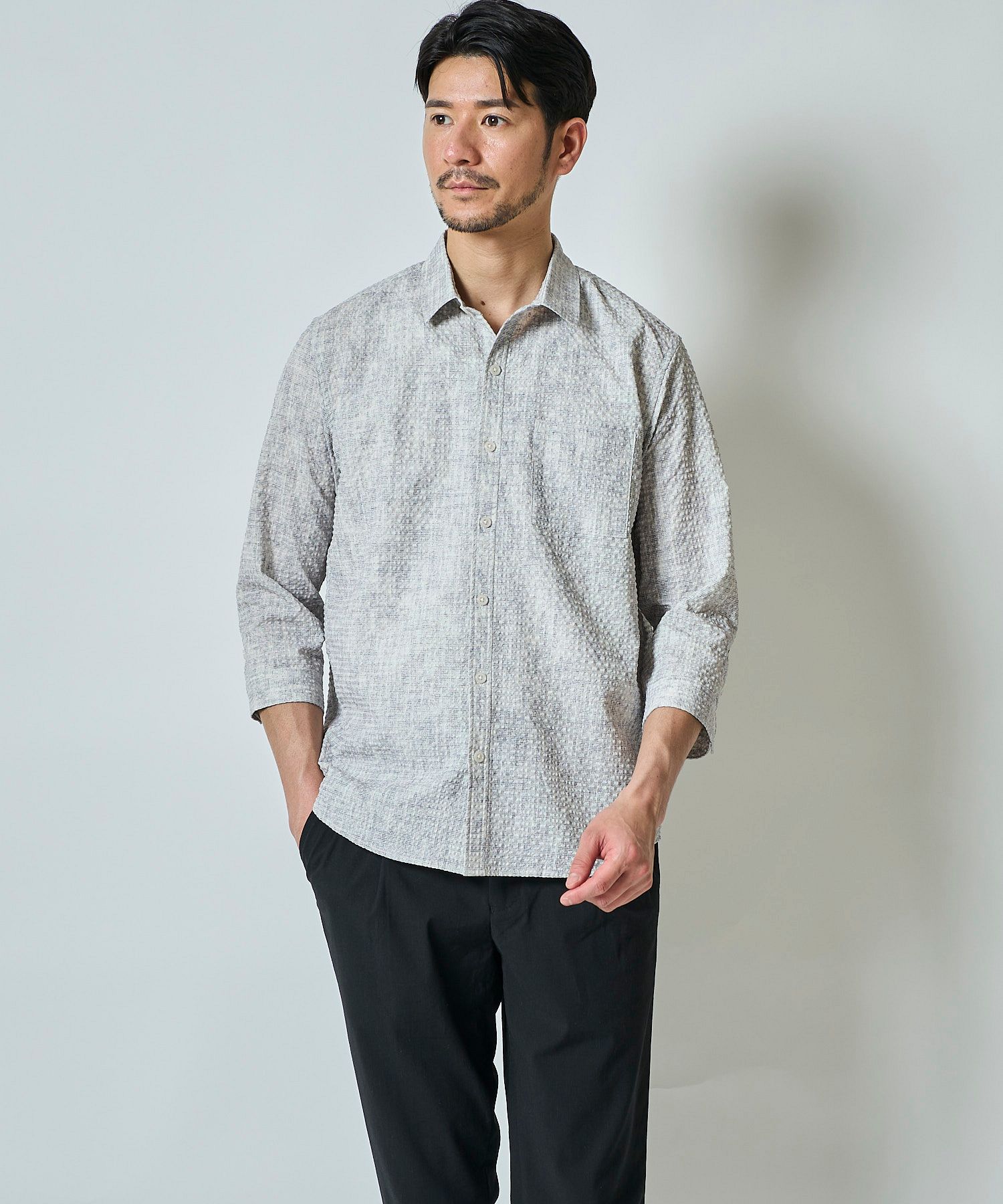 グレー model:177㎝ 着用サイズ:L