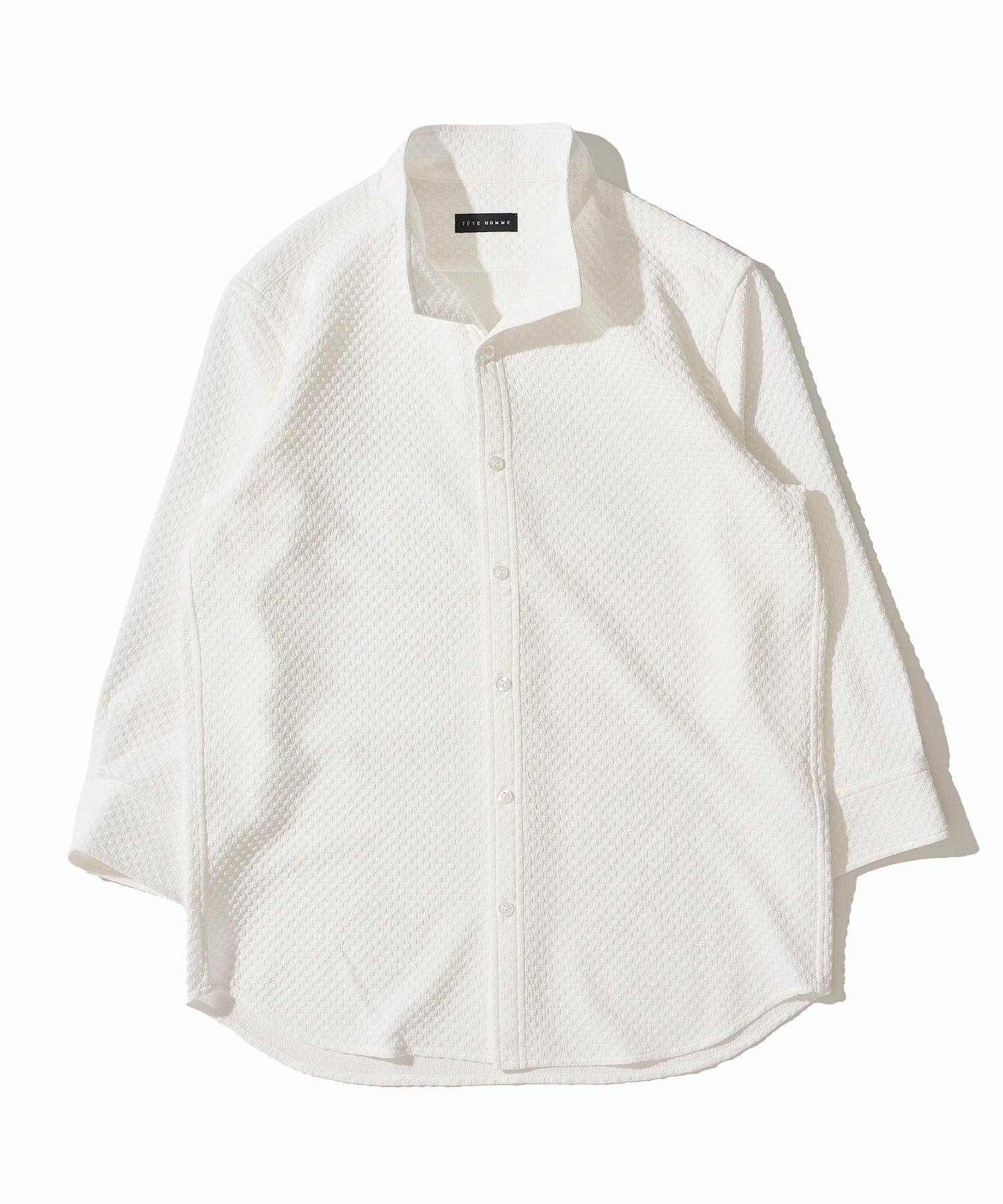 サッカーギンガム7分袖カットシャツ