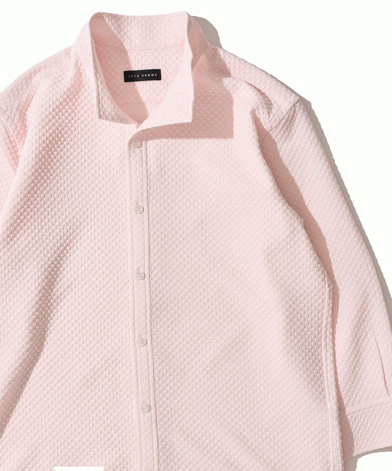 サッカーギンガム7分袖カットシャツ