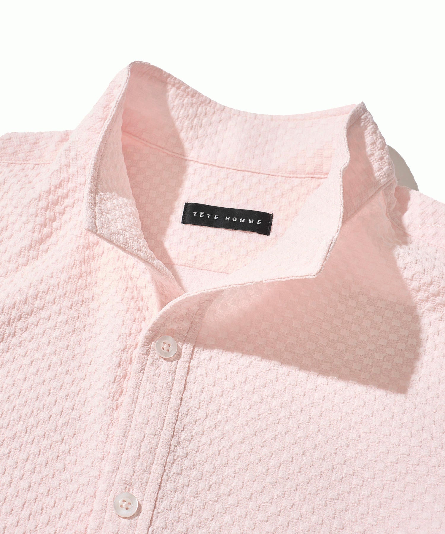 サッカーギンガム7分袖カットシャツ