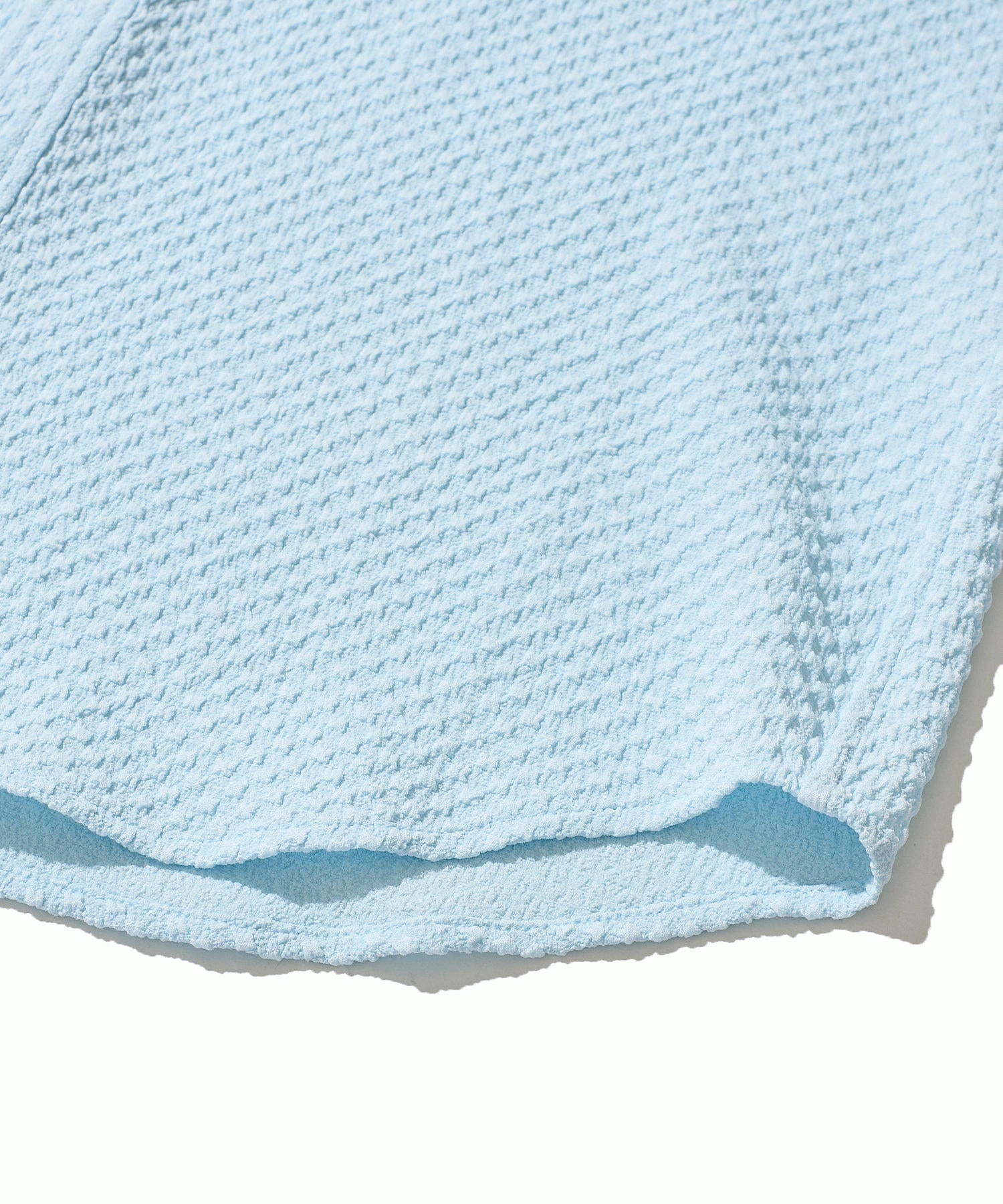 サッカーギンガム7分袖カットシャツ