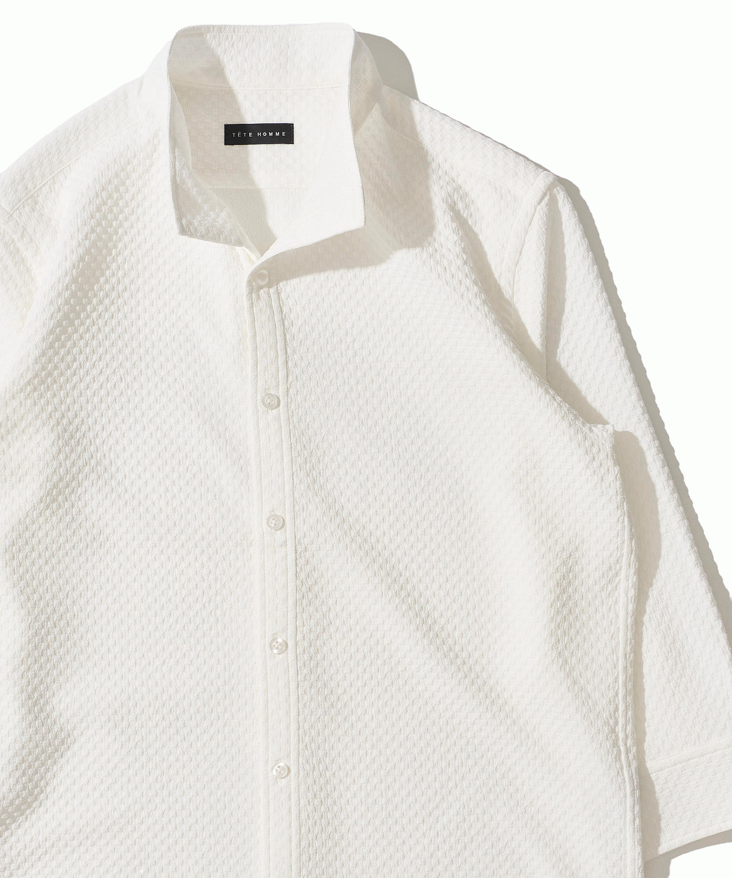 サッカーギンガム7分袖カットシャツ