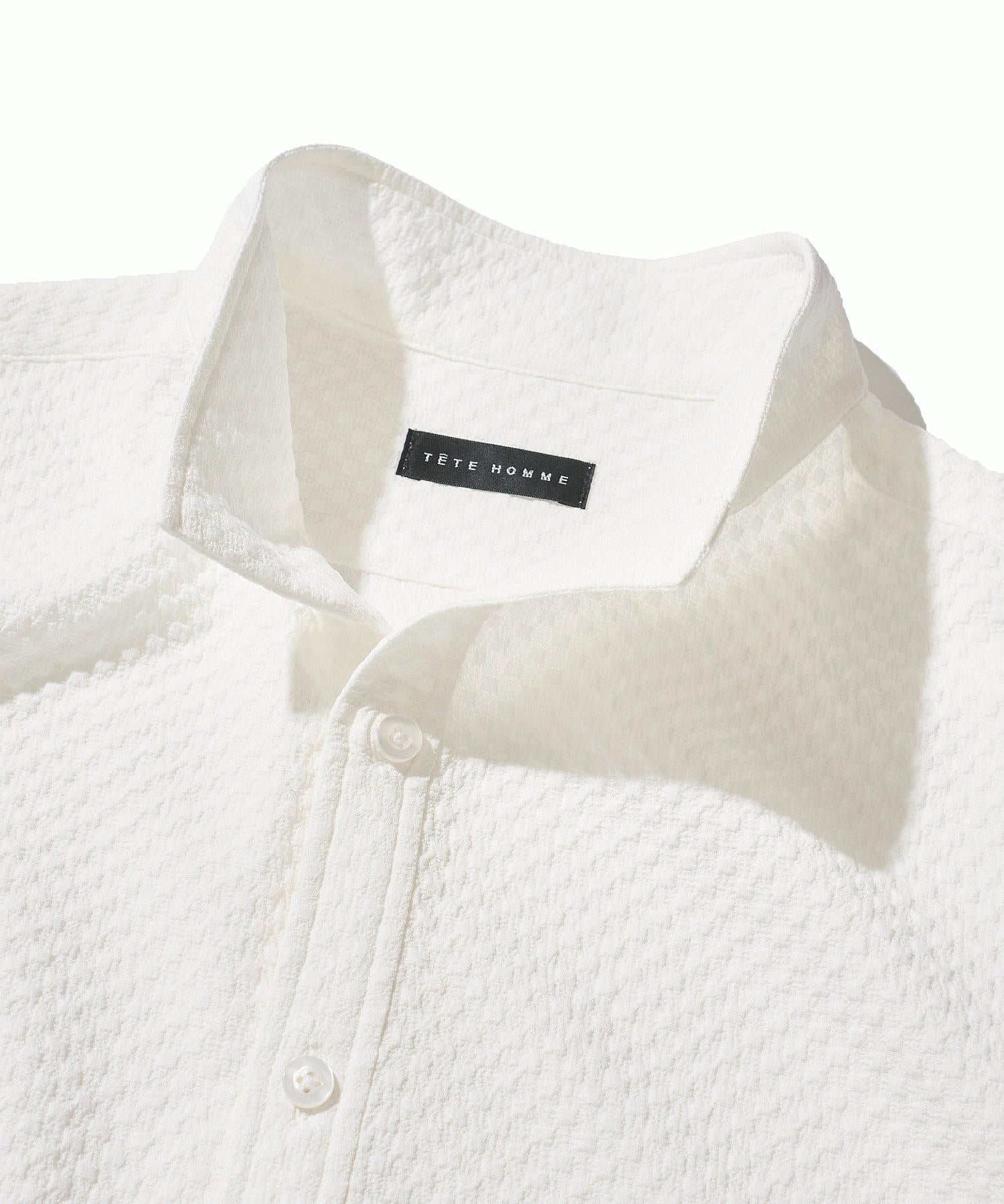 サッカーギンガム7分袖カットシャツ