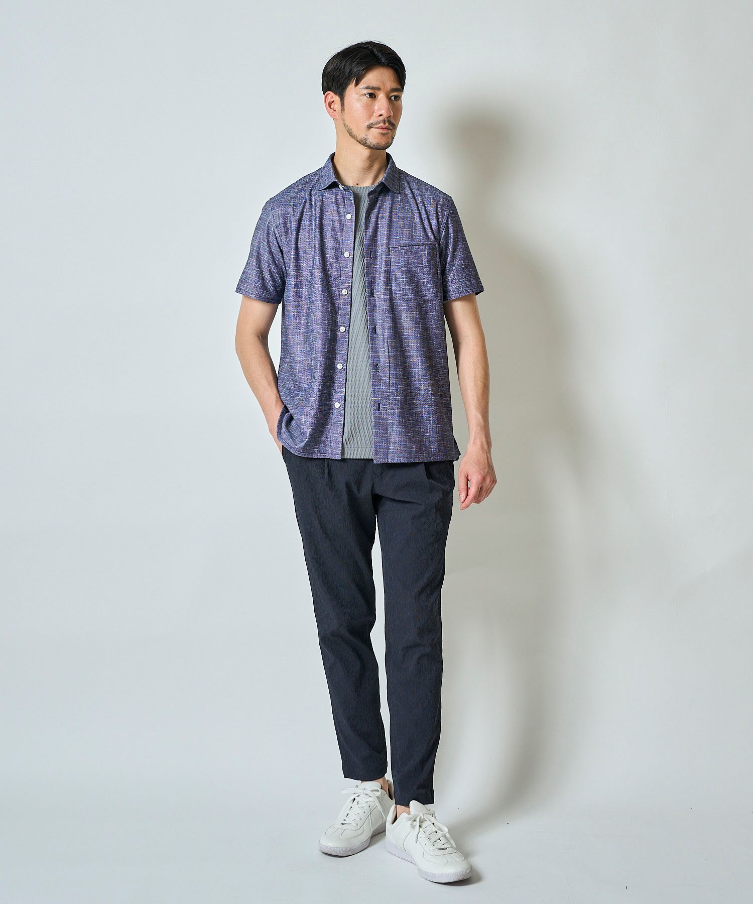 ブルー model:177㎝ 着用サイズ:L