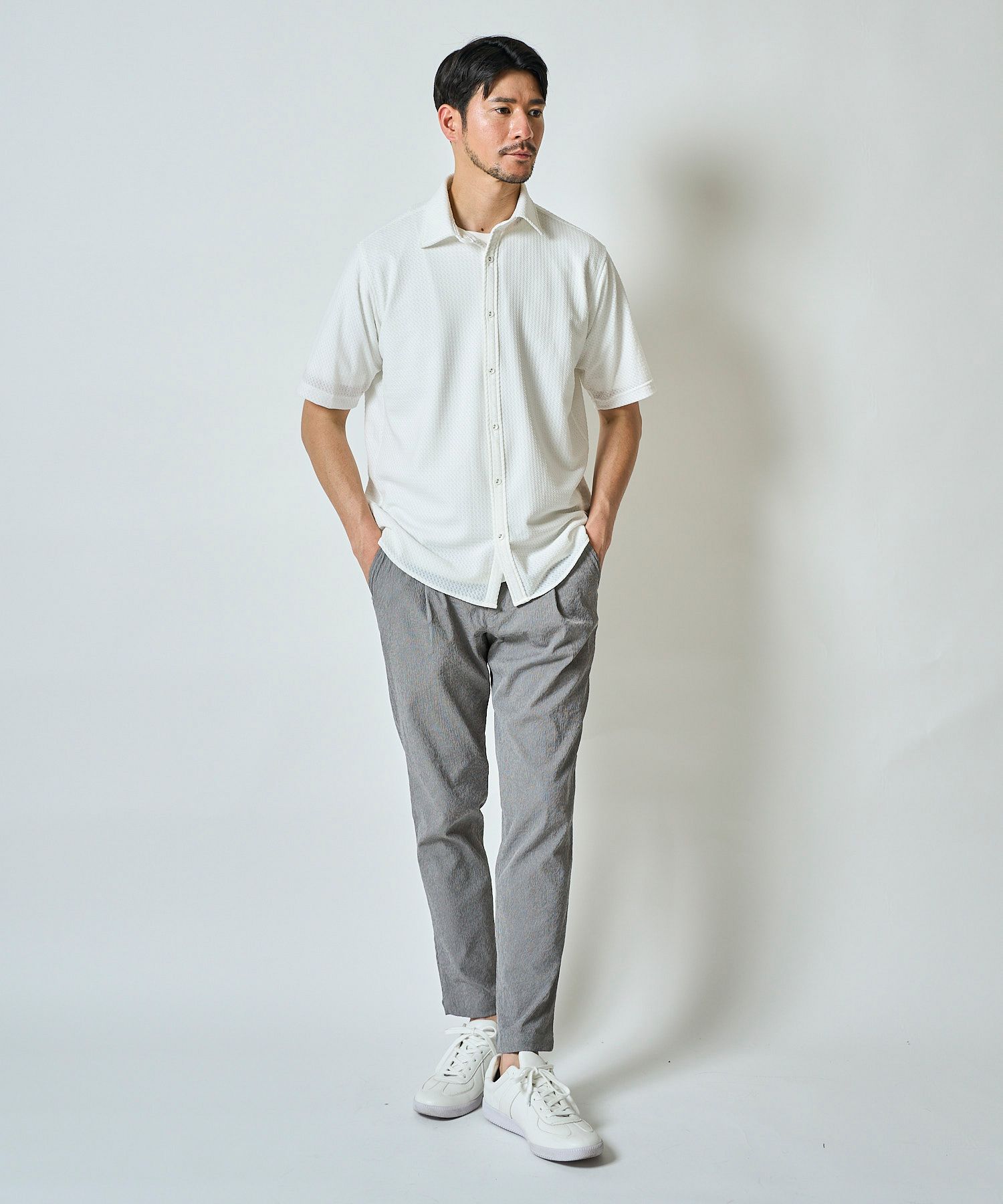 ホワイト model:177㎝ 着用サイズ:L