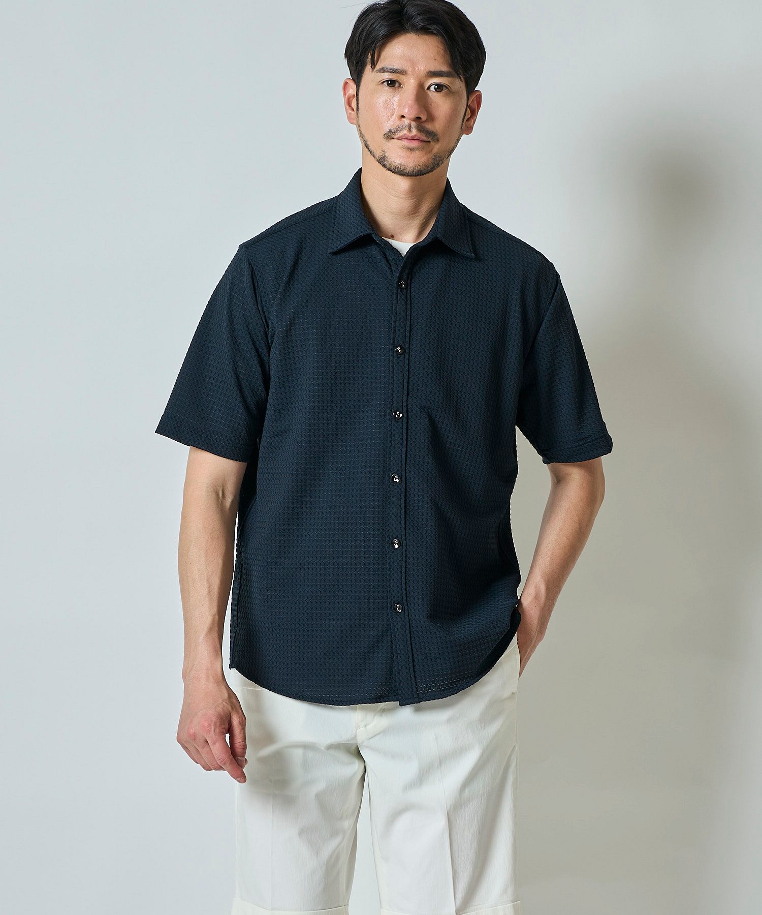 ネイビー model:177㎝ 着用サイズ:L