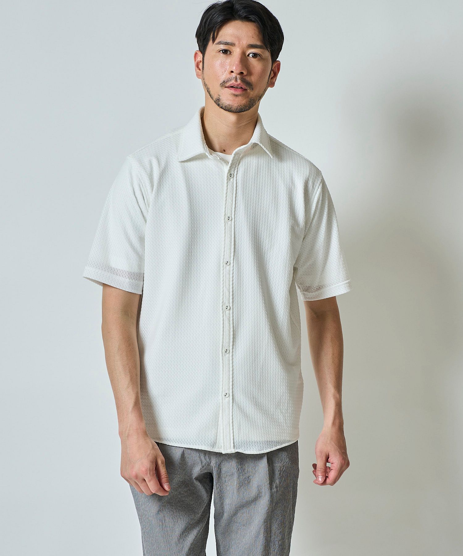 ホワイト model:177㎝ 着用サイズ:L