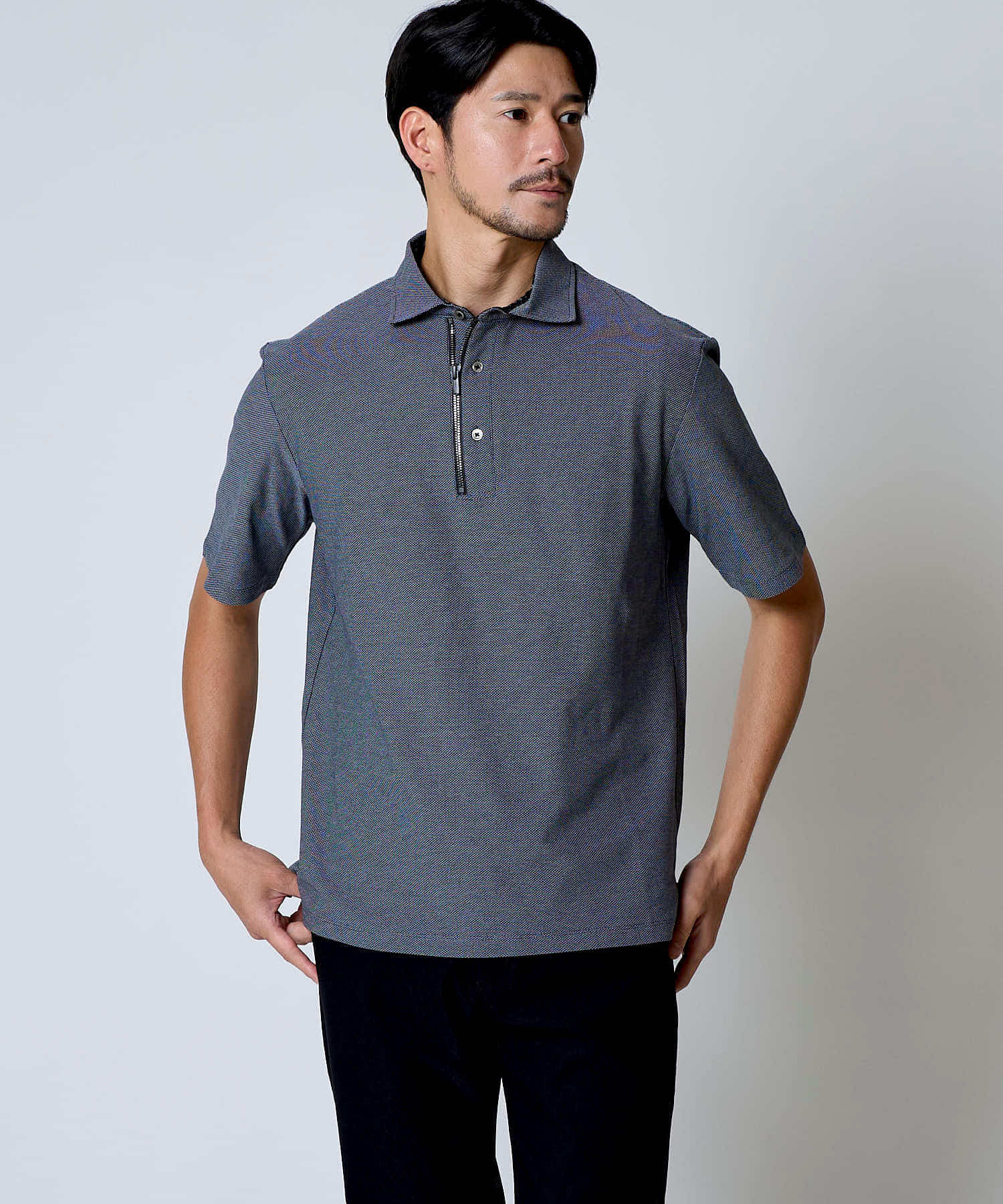 ALBINI ファスナーポロ