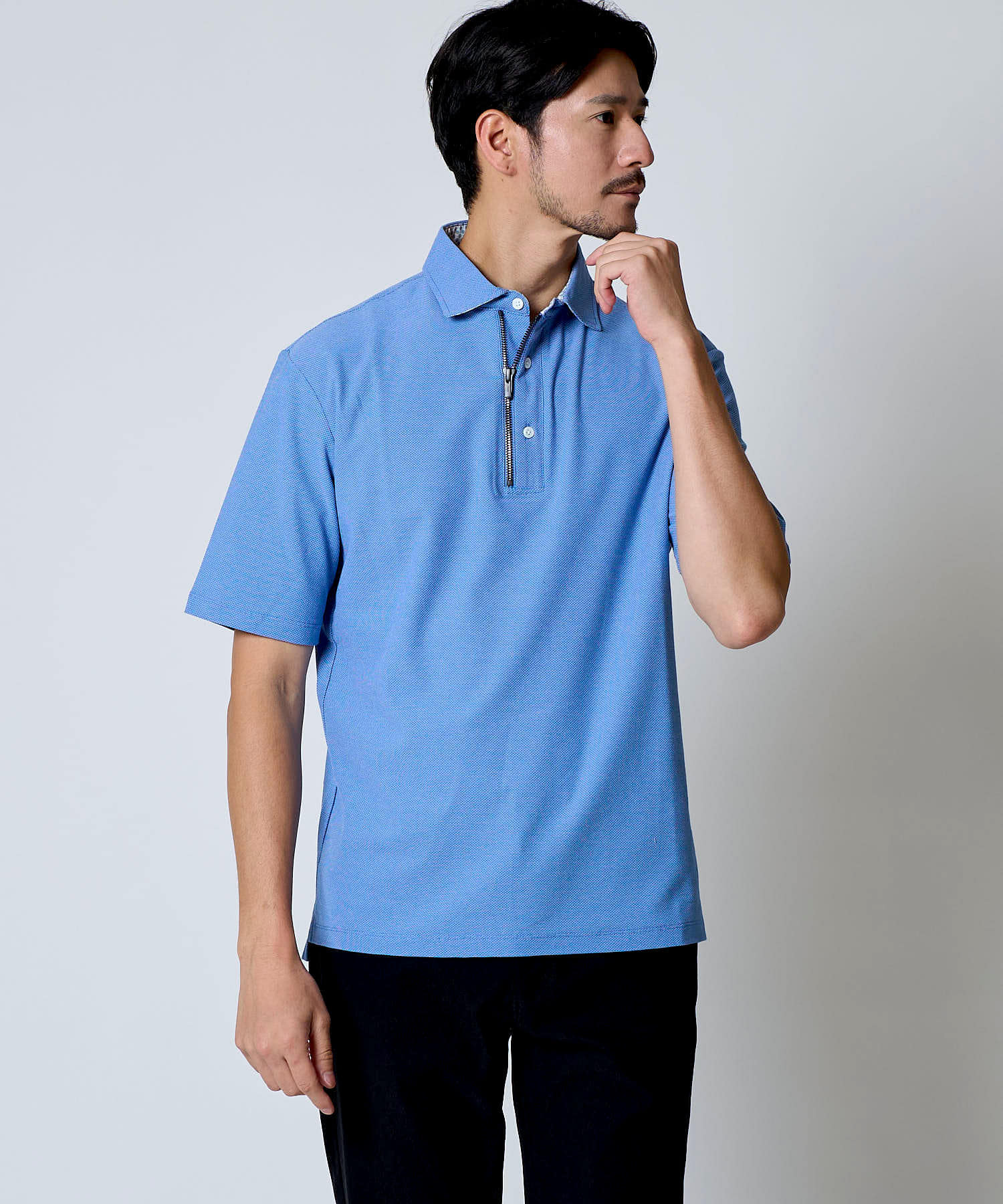 ALBINI ファスナーポロ