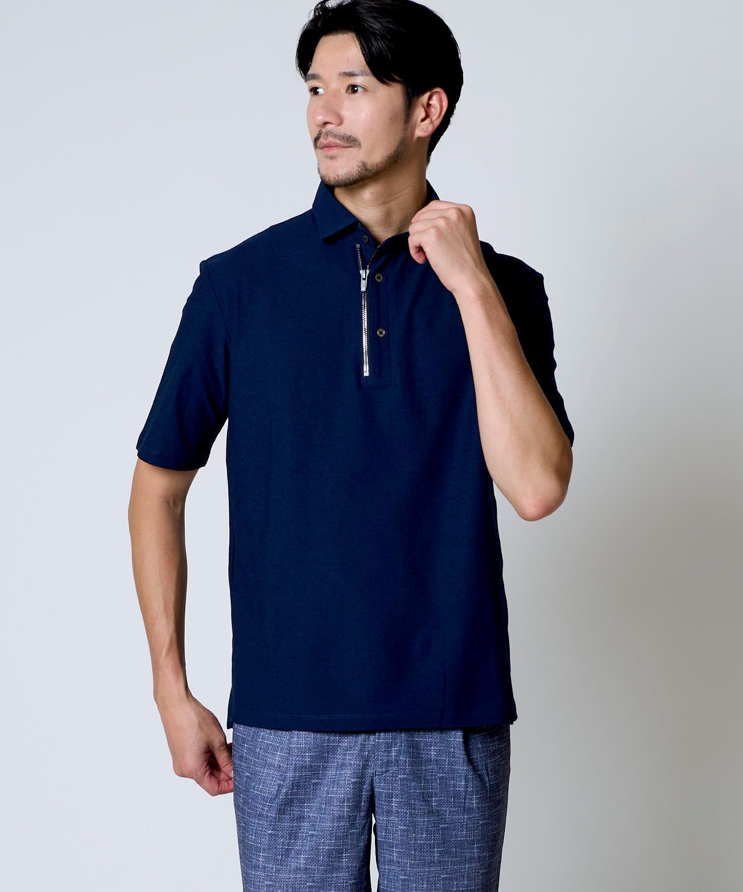 ALBINI ファスナーポロ