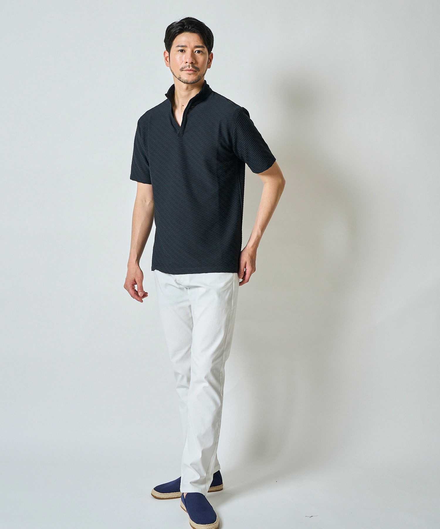 ネイビー model:177㎝ 着用サイズ:L