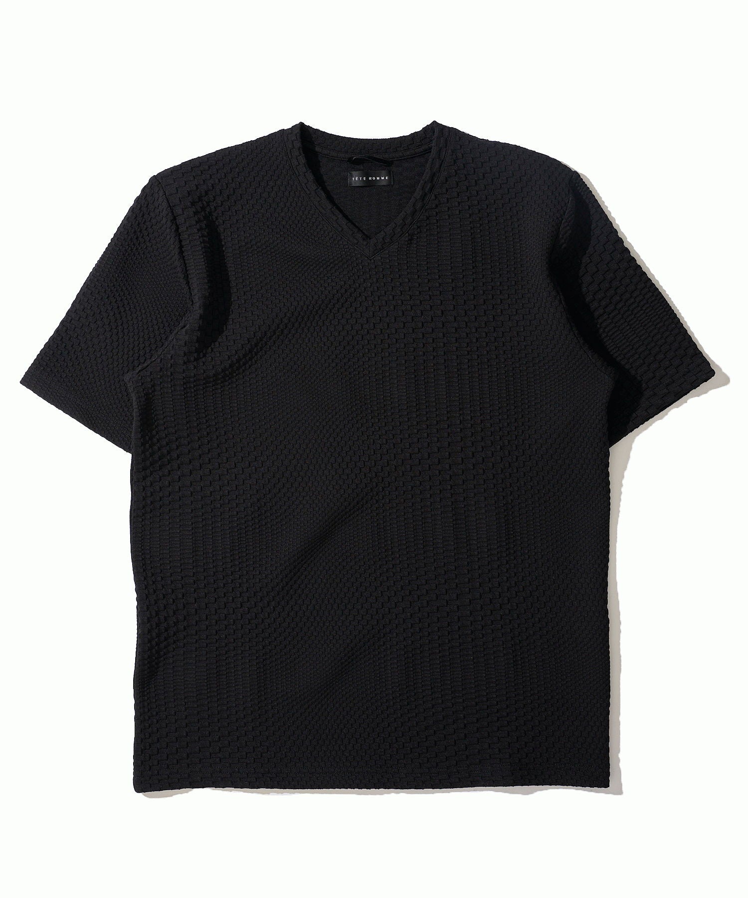 ブリスタージャガードVネックTシャツ