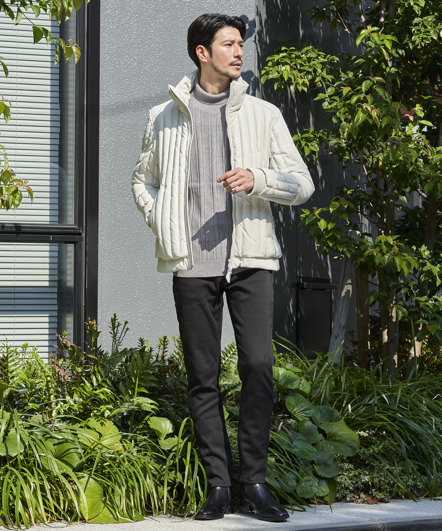 グレー model:177 着用サイズ:L