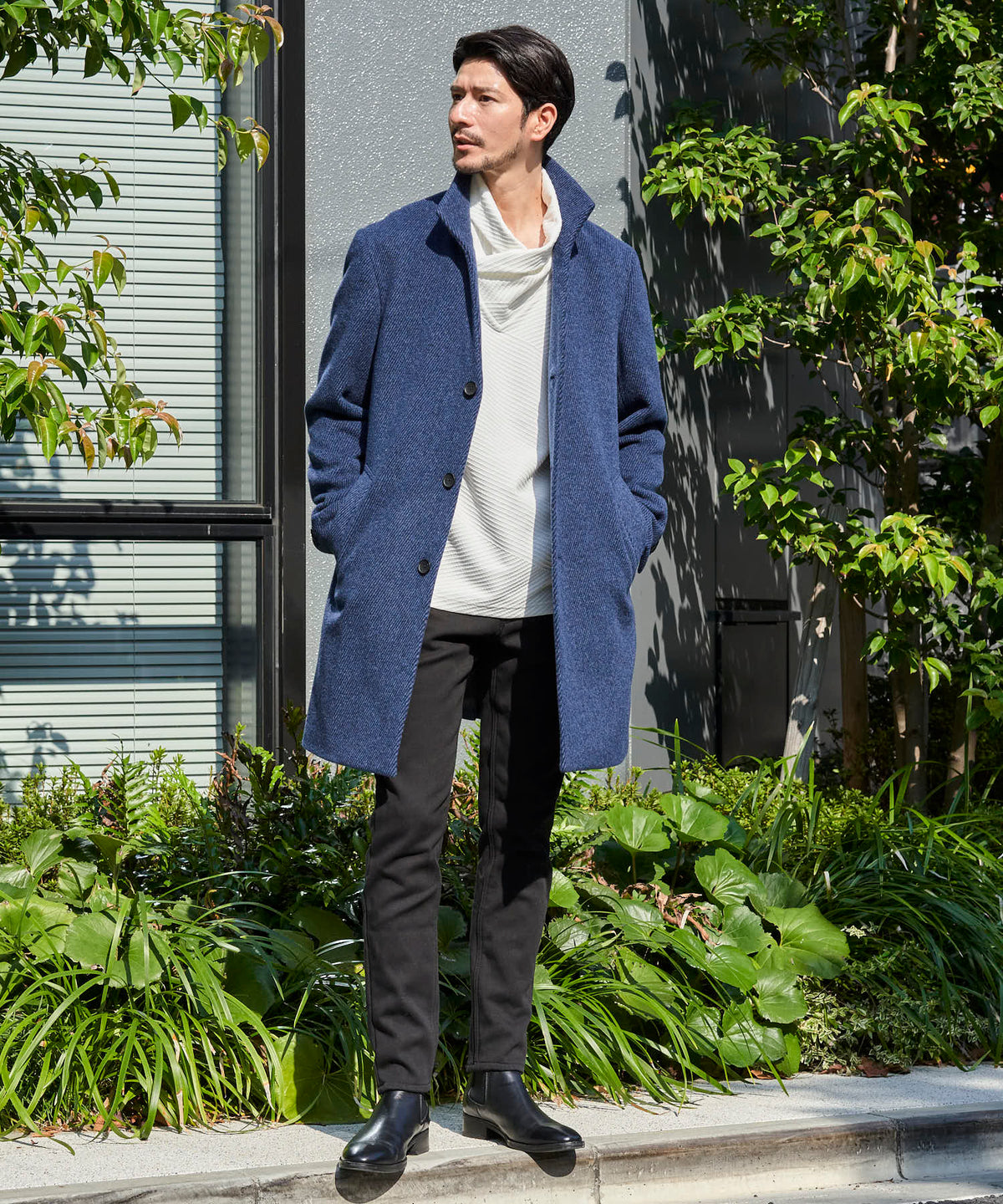 ダークブルー model:177cm 64kg 着用サイズ:LARGE