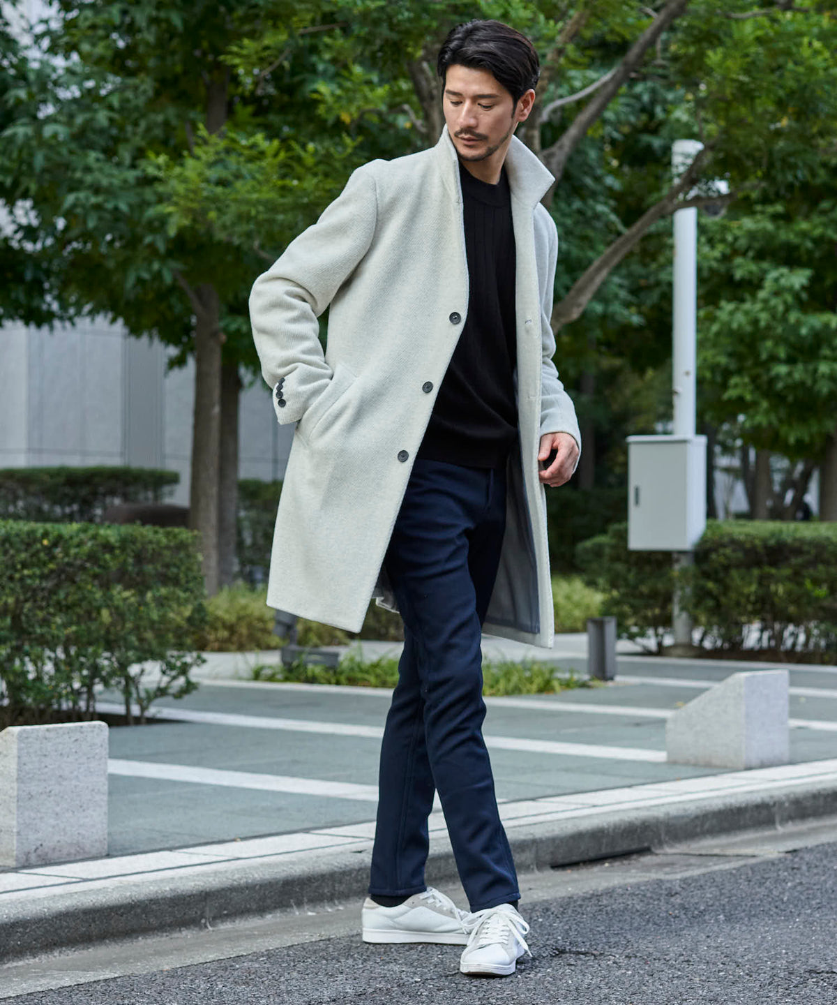 グレー model:177cm 64kg 着用サイズ:LARGE