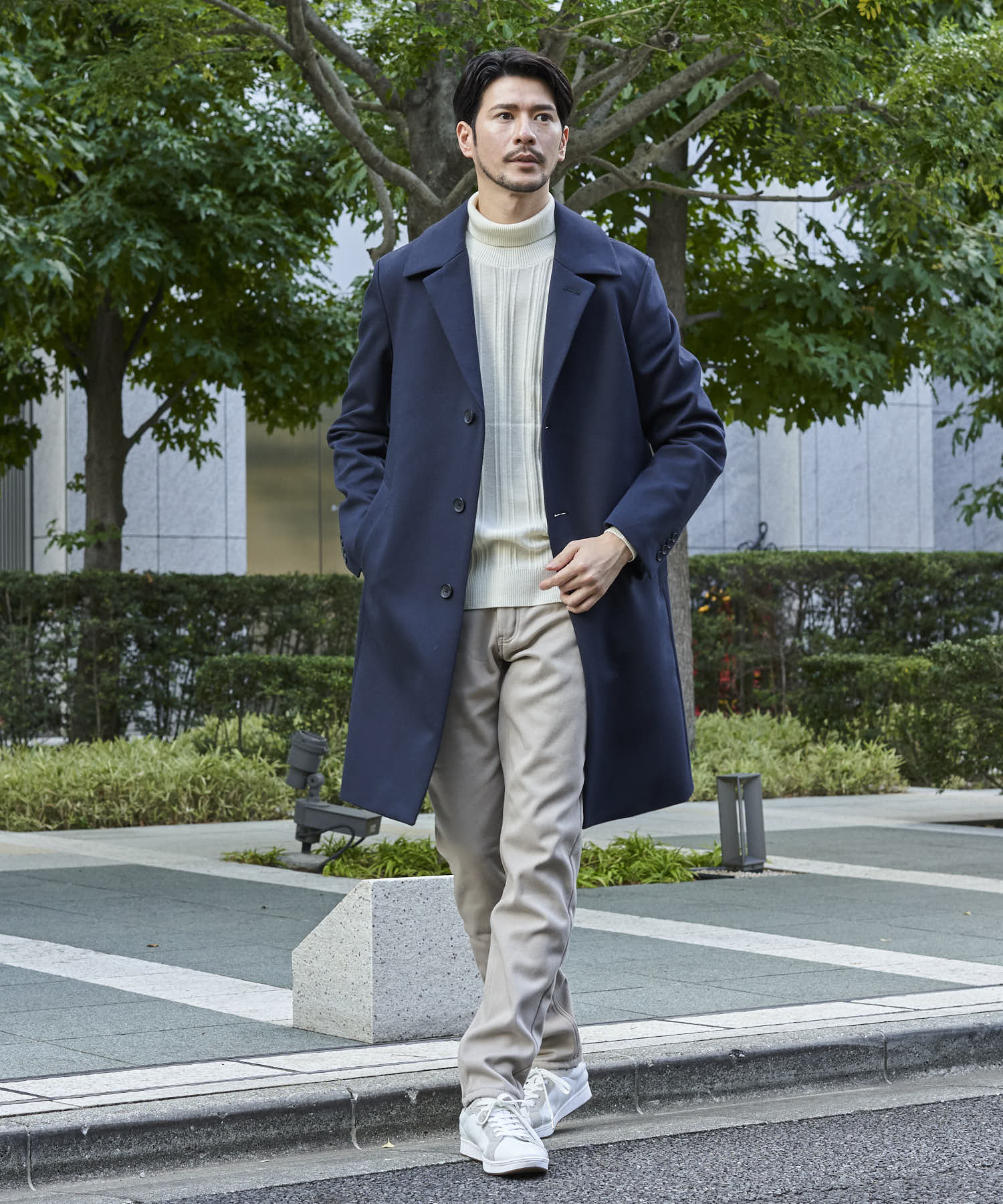ダークブルー model:177cm 64kg 着用サイズ:LARGE