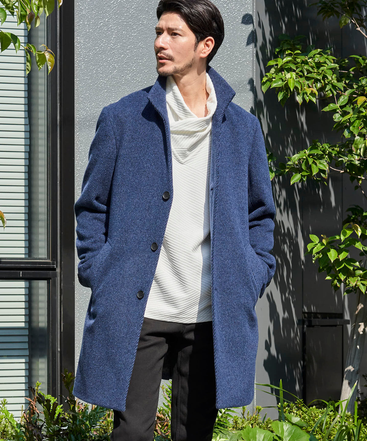 ダークブルー model:177cm 64kg 着用サイズ:LARGE