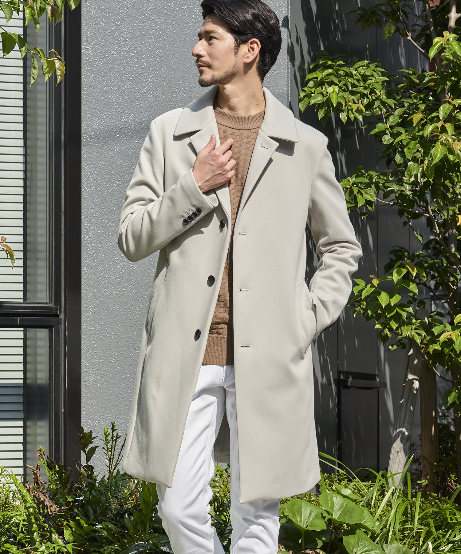 ライトグレー model:177cm 64kg 着用サイズ:LARGE