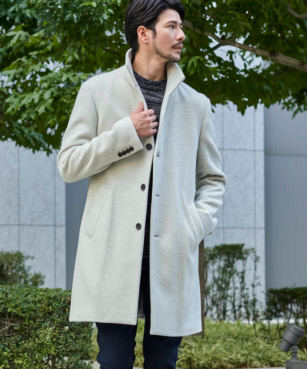 グレー model:177cm 64kg 着用サイズ:LARGE
