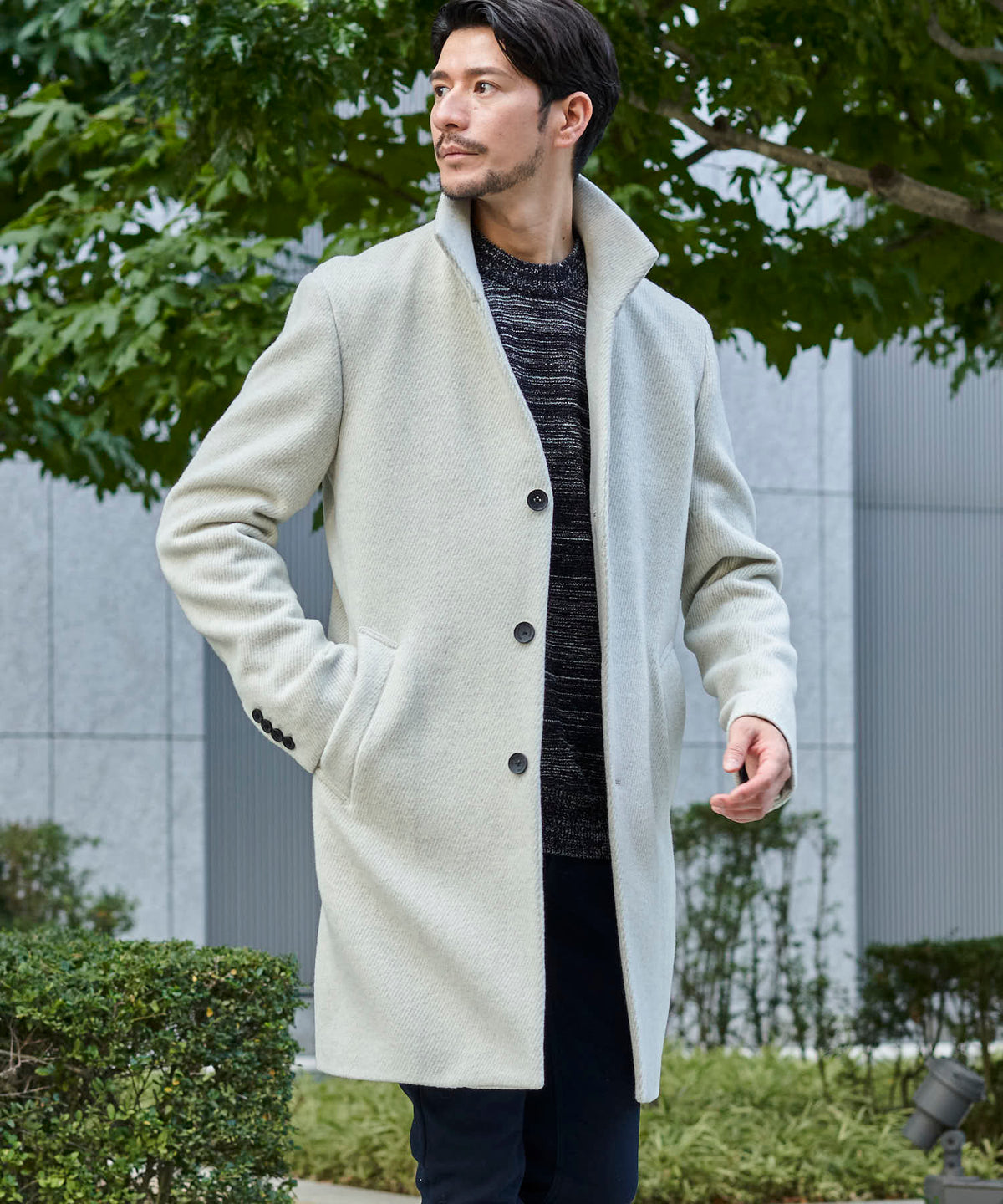 グレー model:177cm 64kg 着用サイズ:LARGE