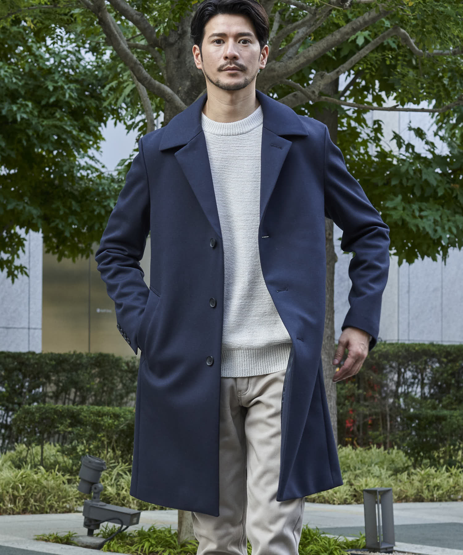 ダークブルー model:177cm 64kg 着用サイズ:LARGE