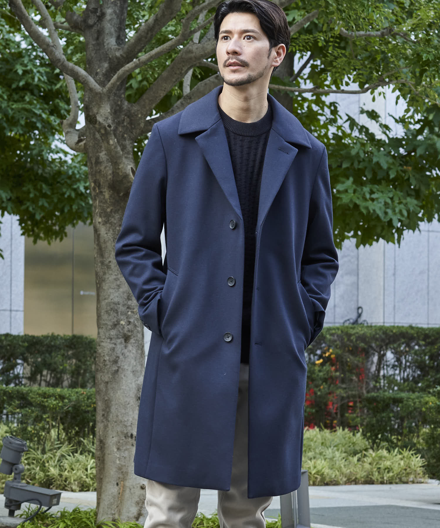 ダークブルー model:177cm 64kg 着用サイズ:LARGE