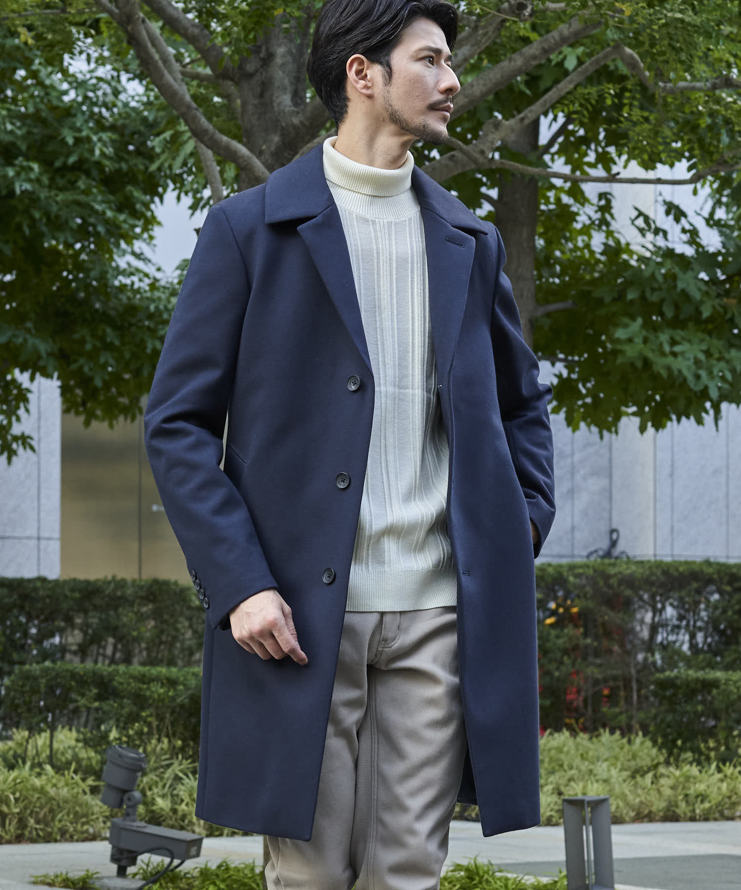ダークブルー model:177cm 64kg 着用サイズ:LARGE