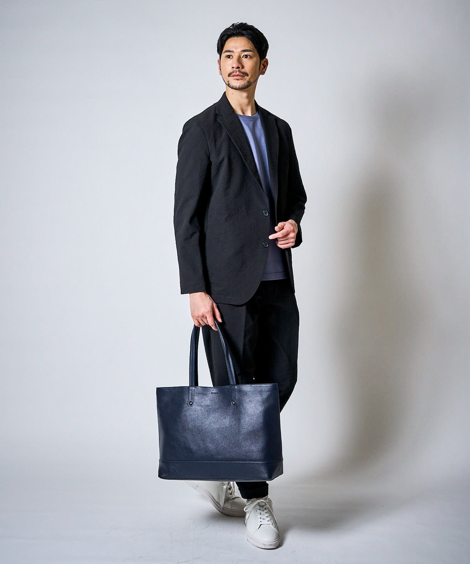 【TETE HOMME × SOLATINA】カウレザートートバッグ