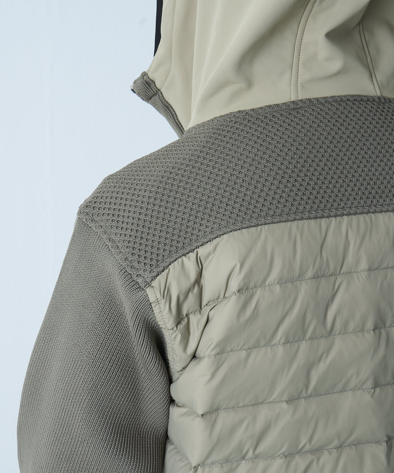 【最終値下げ】ニットコンビダウンフードブルゾン